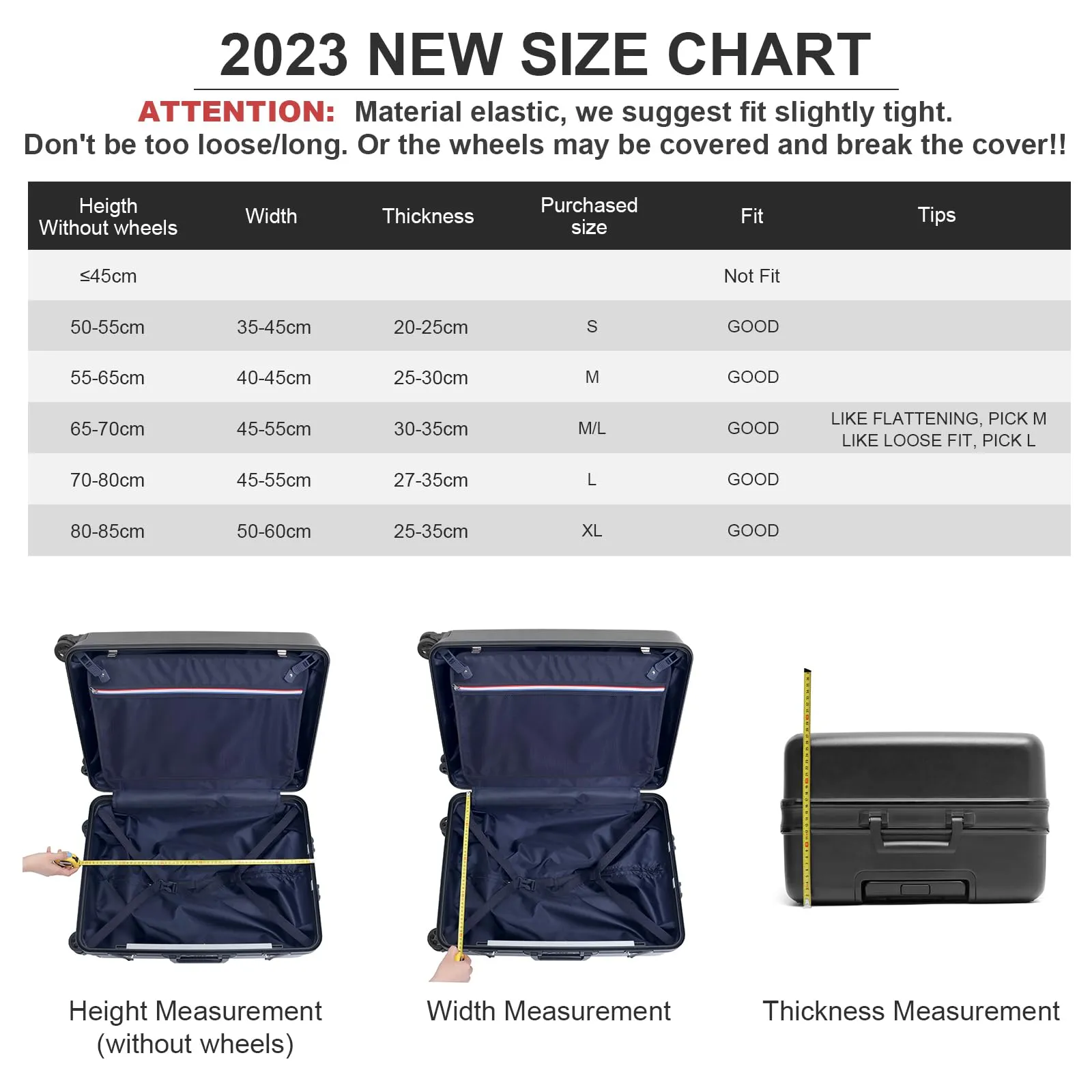 Youth Union Custodia Valigia 18-32 Pollici Fibra di Carbonio di Bambù Luggage Cover in Poliestere Trasparente Viaggio Luggage Trolley Case Cover Protector, Fenicottero 5, L - immagine 5