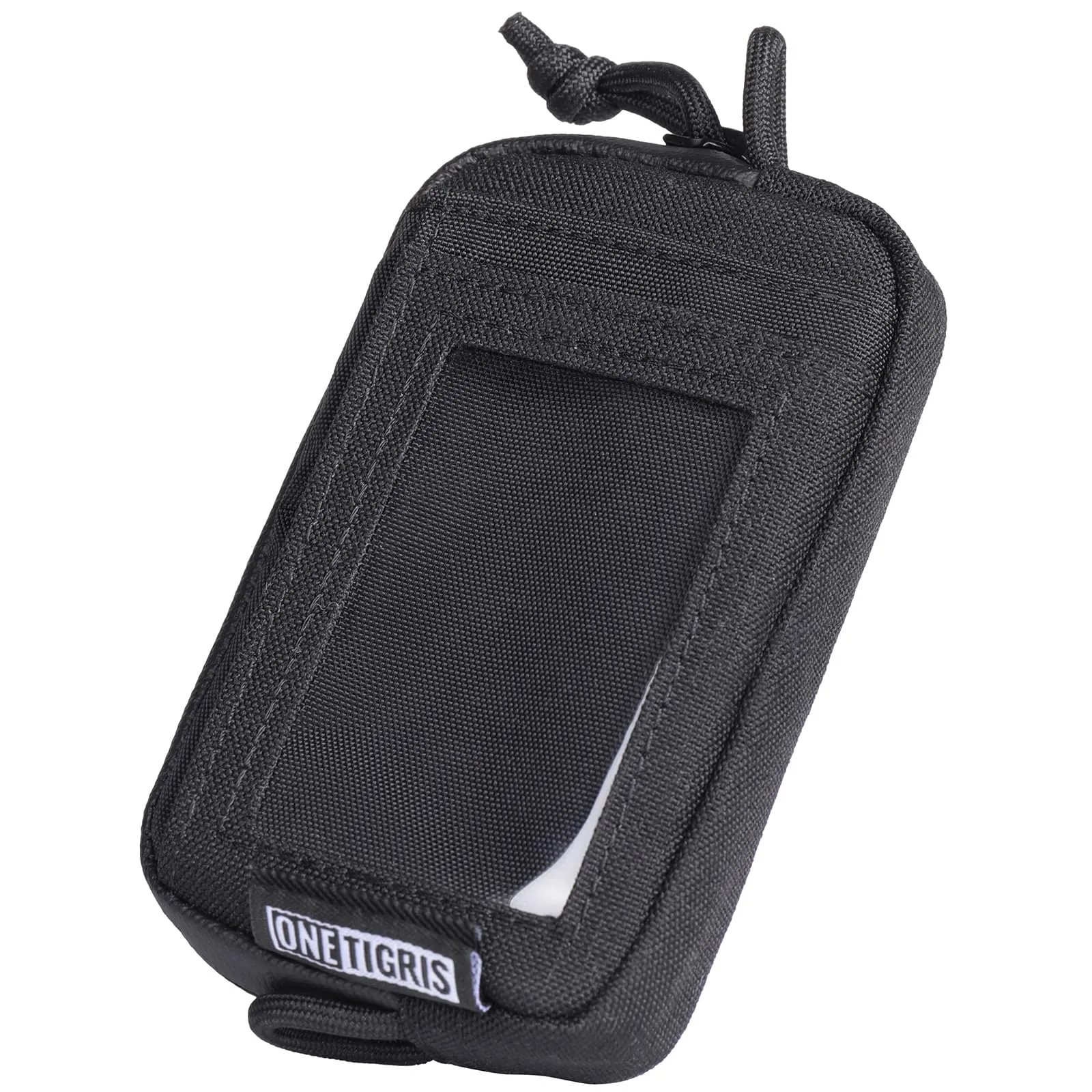 OneTigris Portafoglio 500D Nylon Piccolo Con Cerniera Portafoglio Tattico Custodia Per Carte Di Credito Piccola Tasca Per Uomini e Donne-Nero - immagine 1