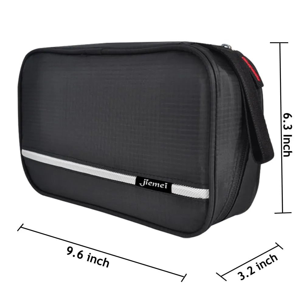 jiemei Hanging Toilettry Bag impermeabile, Travel Wash Bag per gli uomini e le donne con 4 scomparti, Pieghevole Compact Size, Super Durable Tessuto - immagine 2