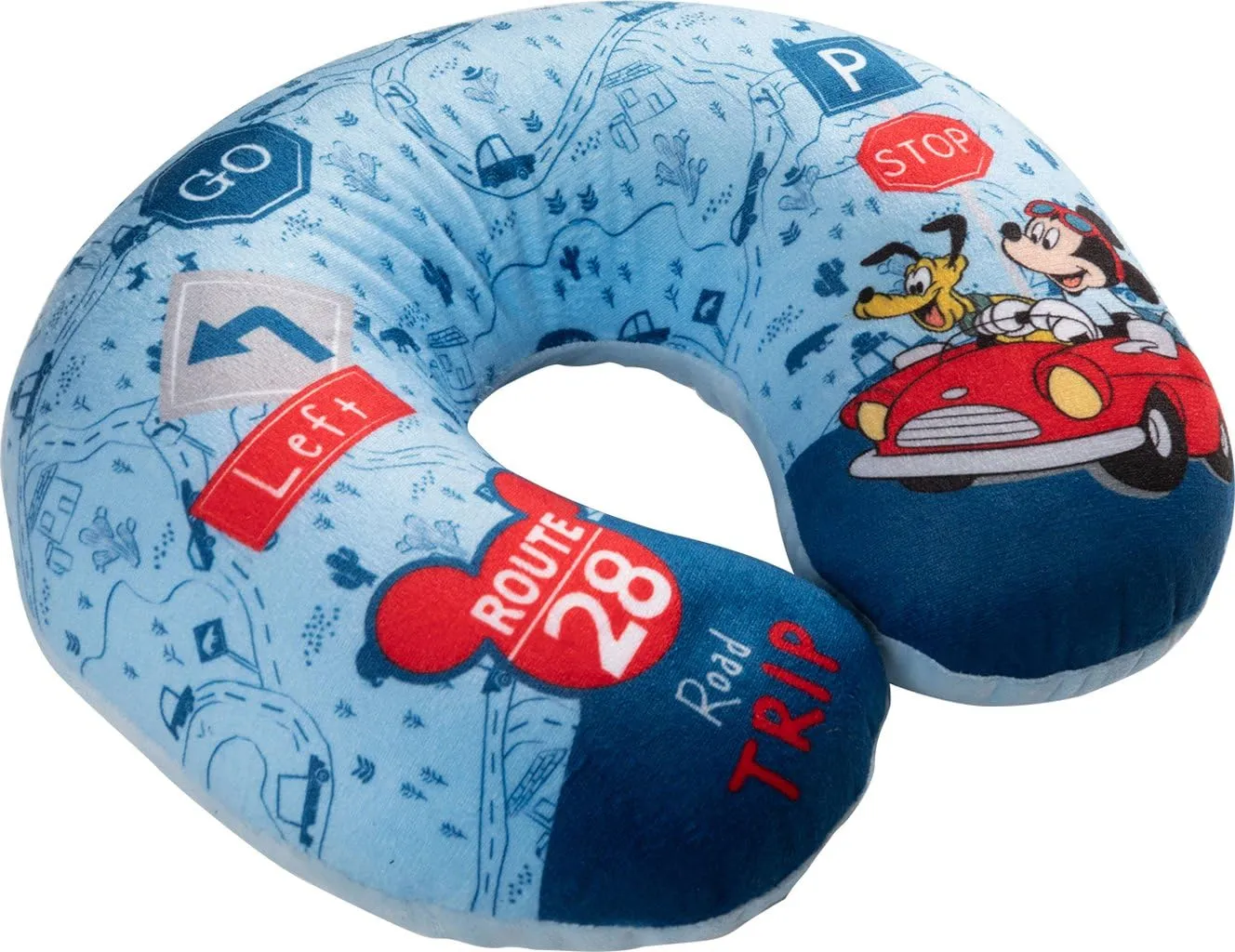 Tataway Cuscino da Viaggio per Bambini con Supporto per Collo per Auto, Aereo e Passeggino (Mickey Mouse) - immagine 2