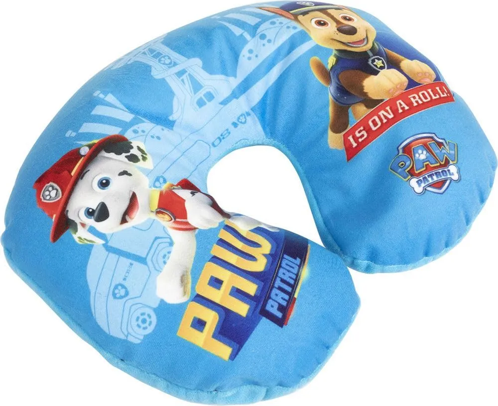 Tataway Cuscino da Viaggio per Bambini con Supporto per Collo per Auto, Aereo e Passeggino (Paw Patrol Boy) - immagine 2