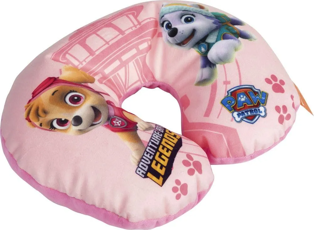 Tataway Cuscino da Viaggio per Bambini con Supporto per Collo per Auto, Aereo e Passeggino (Paw Patrol Girl) - immagine 2