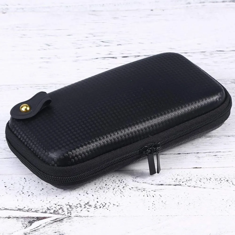 LATRAT Borsa per sigaretta elettronica, custodia rigida in Eva per scatola di immagazzinaggio sigaretta elettronica borsa da viaggio trasporto Zipper Cover (nero) - immagine 7