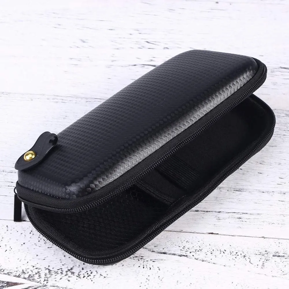LATRAT Borsa per sigaretta elettronica, custodia rigida in Eva per scatola di immagazzinaggio sigaretta elettronica borsa da viaggio trasporto Zipper Cover (nero) - immagine 8