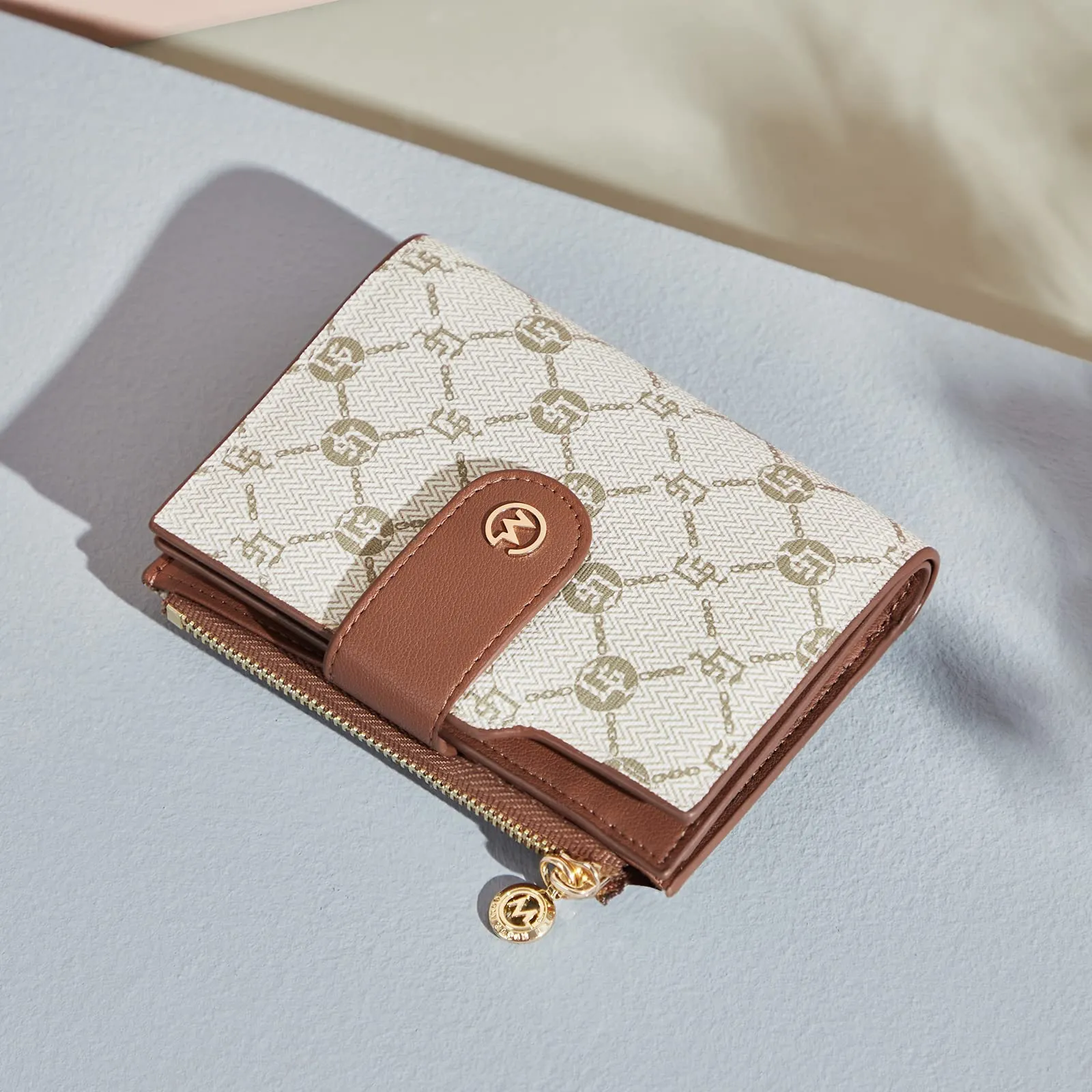 GOLF SUPAGS Portafogli per Donna Porta Carte di Credito in Pelle PVC Organizzatore Multi-Carta di Grande Capacità Portamonete Piccolo con Tasca con Cerniera Bifold - immagine 6