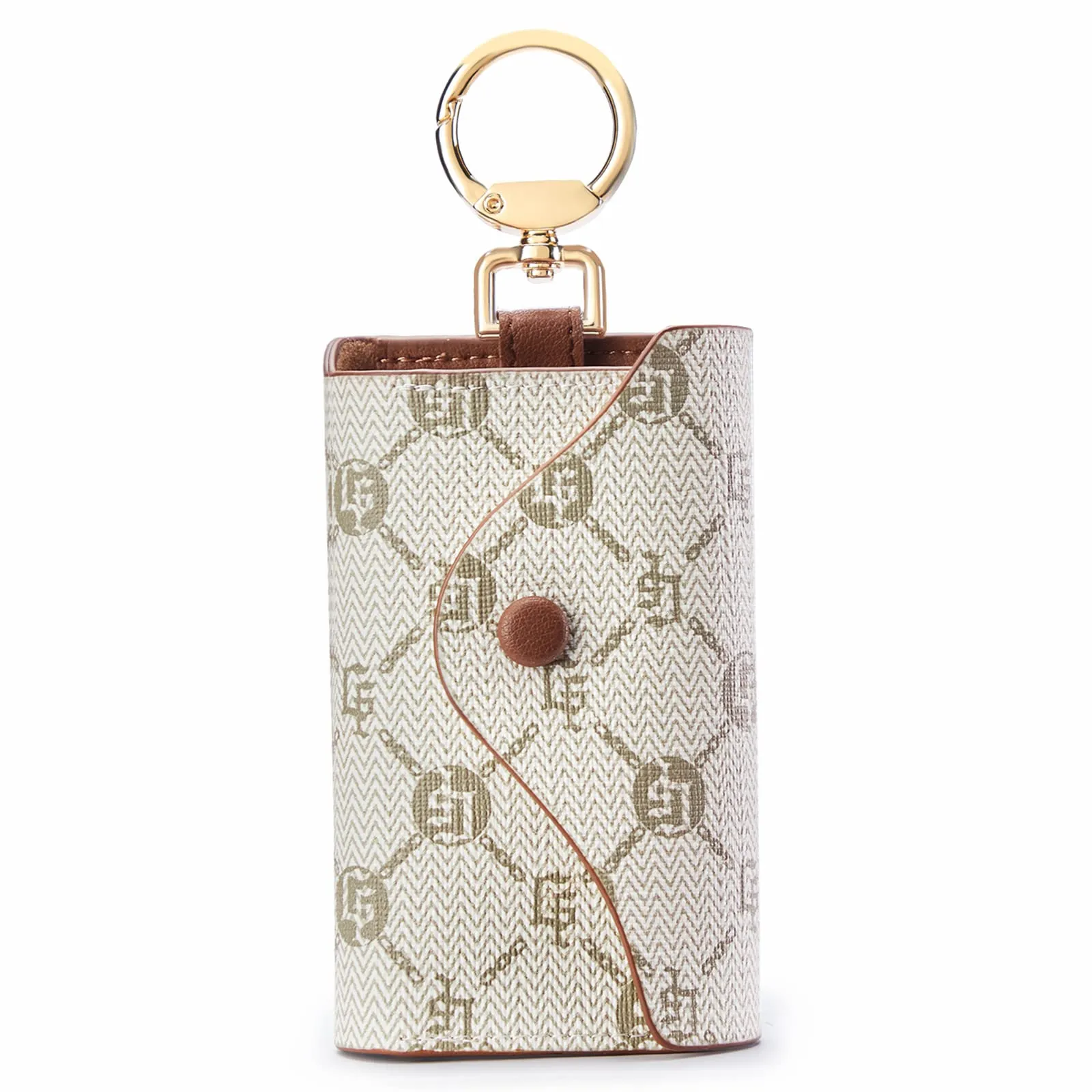 GOLF SUPAGS Portachiavi Porta Carte da Donna in Pelle PVC Portafoglio Con 6 Ganci, Chiusura a Scatto, per Chiavi, Organizer per Denaro - immagine 1