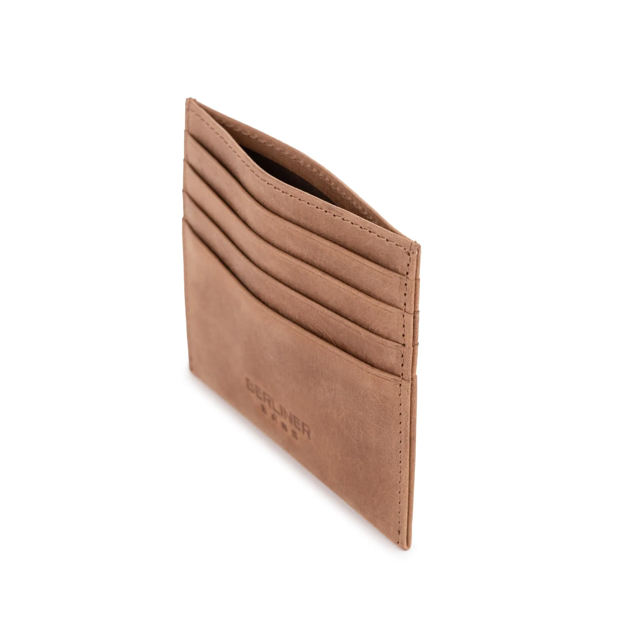 Berliner Bags Portacarte Uomo Slim Sottile in Vera Pelle con RFID e 8 Carte - immagine 3