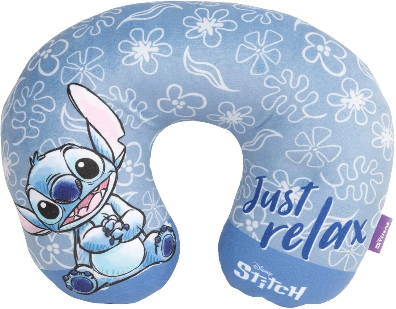 Tataway Cuscino da Viaggio per Bambini con Supporto per Collo per Auto, Aereo e Passeggino (Stitch) - immagine 1