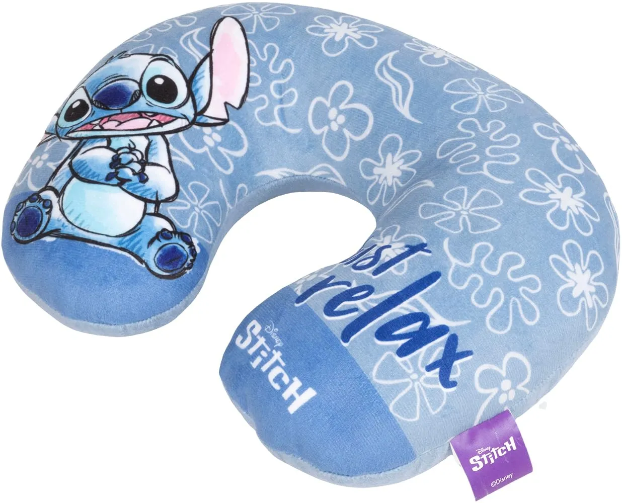 Tataway Cuscino da Viaggio per Bambini con Supporto per Collo per Auto, Aereo e Passeggino (Stitch) - immagine 3