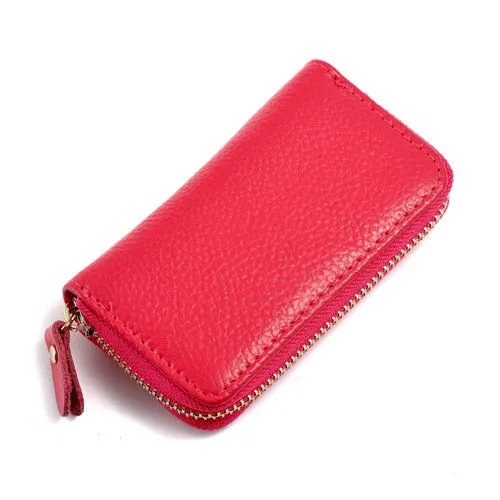QIUPFGUT Portachiavi in Pelle Con 6 Ganci, Porta Carte e Portafoglio per Banconote, Tasca per Chiavi Auto Con Cerniera, per Uomo e Donna - immagine 1