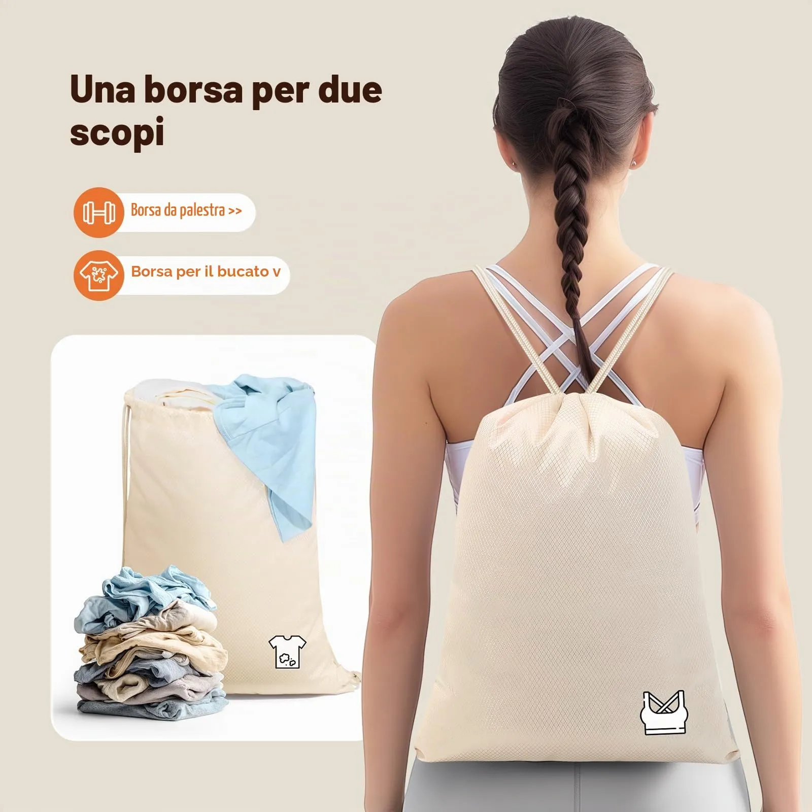 Organizer Valigia Compressione 8 Pezzi Packing Cubes Compression,Organizer Viaggio Salvaspazio Travel Accessori Beige - immagine 4