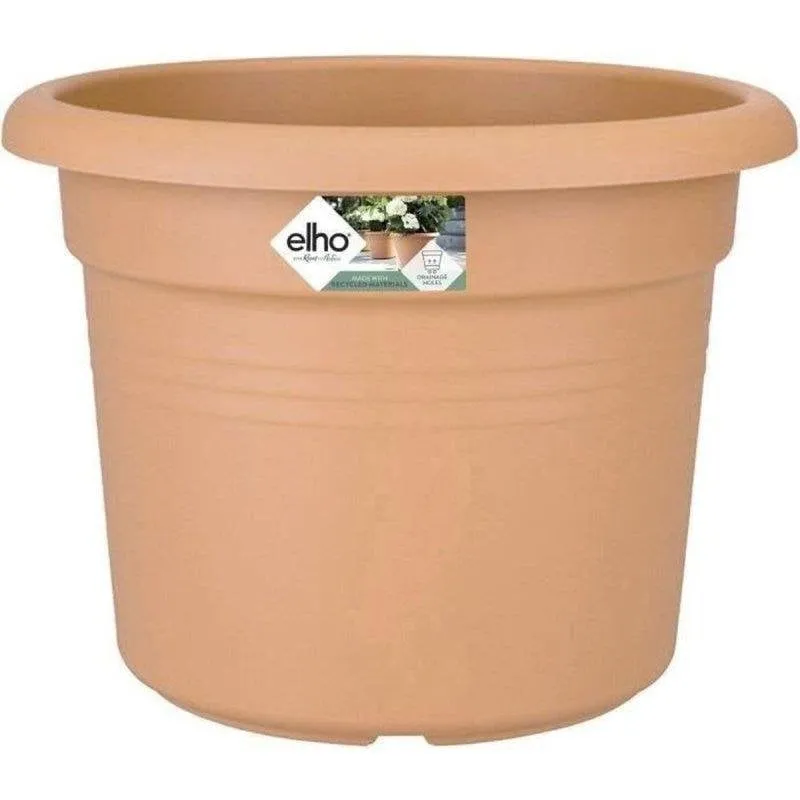 Vaso Rotondo Elho Green Basics Plastica Riciclata Ø40 cm Terracotta Opaco - immagine 1