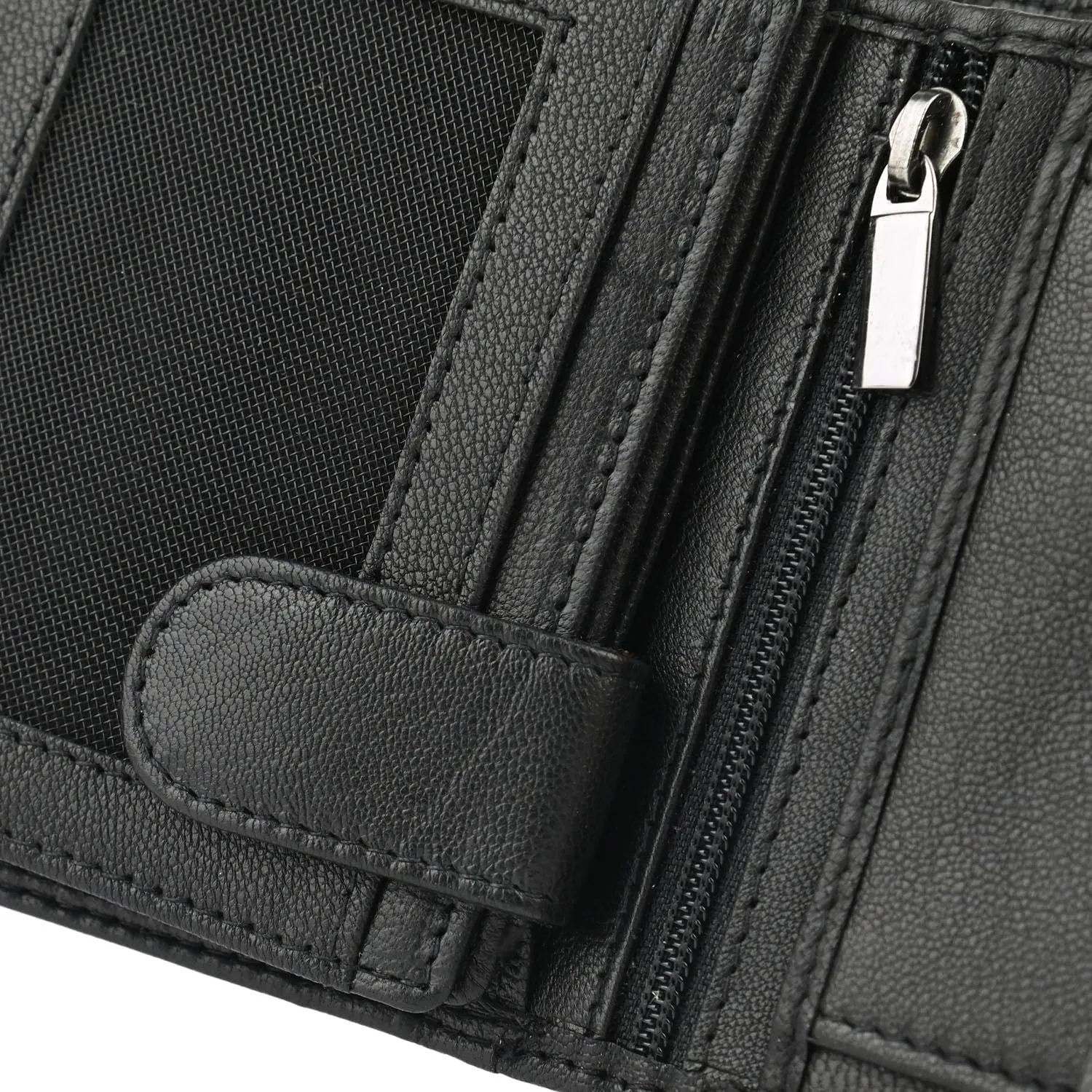 Police Portafoglio Uomo in Vera Pelle Nera, Verticale Sottile con Portamonete Zip, Porta Carte e Finestra ID, Scatola Regalo - immagine 3