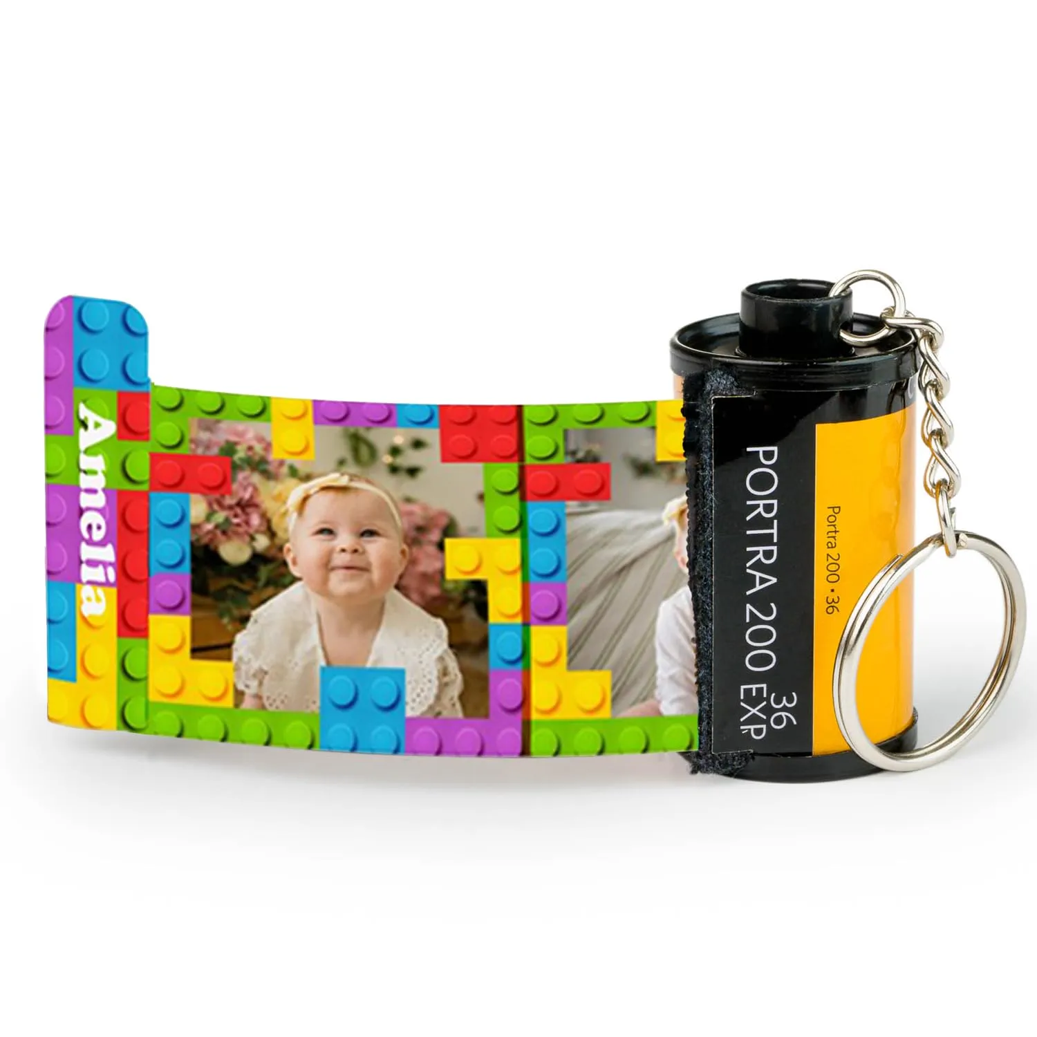 Wanapix | Portachiavi rullino personalizzato 10 foto | Regalo compleanno | Gioco - immagine 1