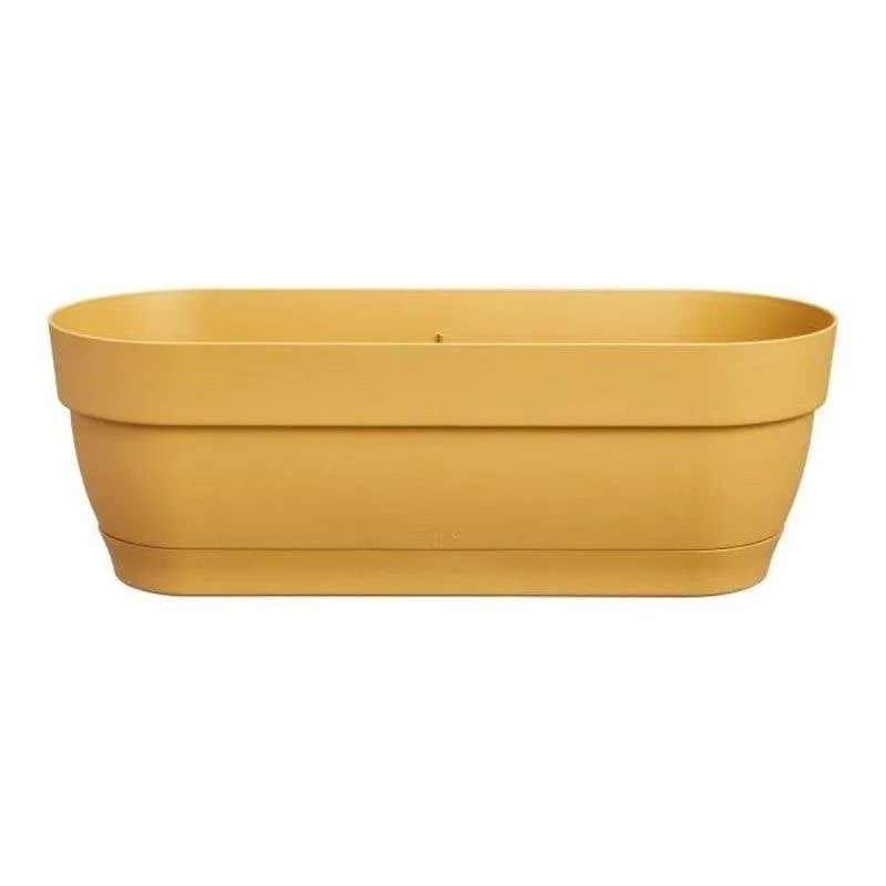 Vaso Elho Vibia 50 cm Rosa Polveroso Serbatoio Acqua Integrato Plastica Riciclata Finitura Opaca - immagine 1
