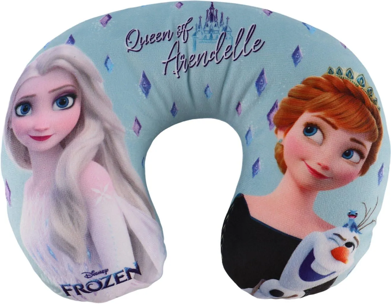 Tataway Cuscino da Viaggio per Bambini con Supporto per Collo per Auto, Aereo e Passeggino (Frozen) - immagine 1