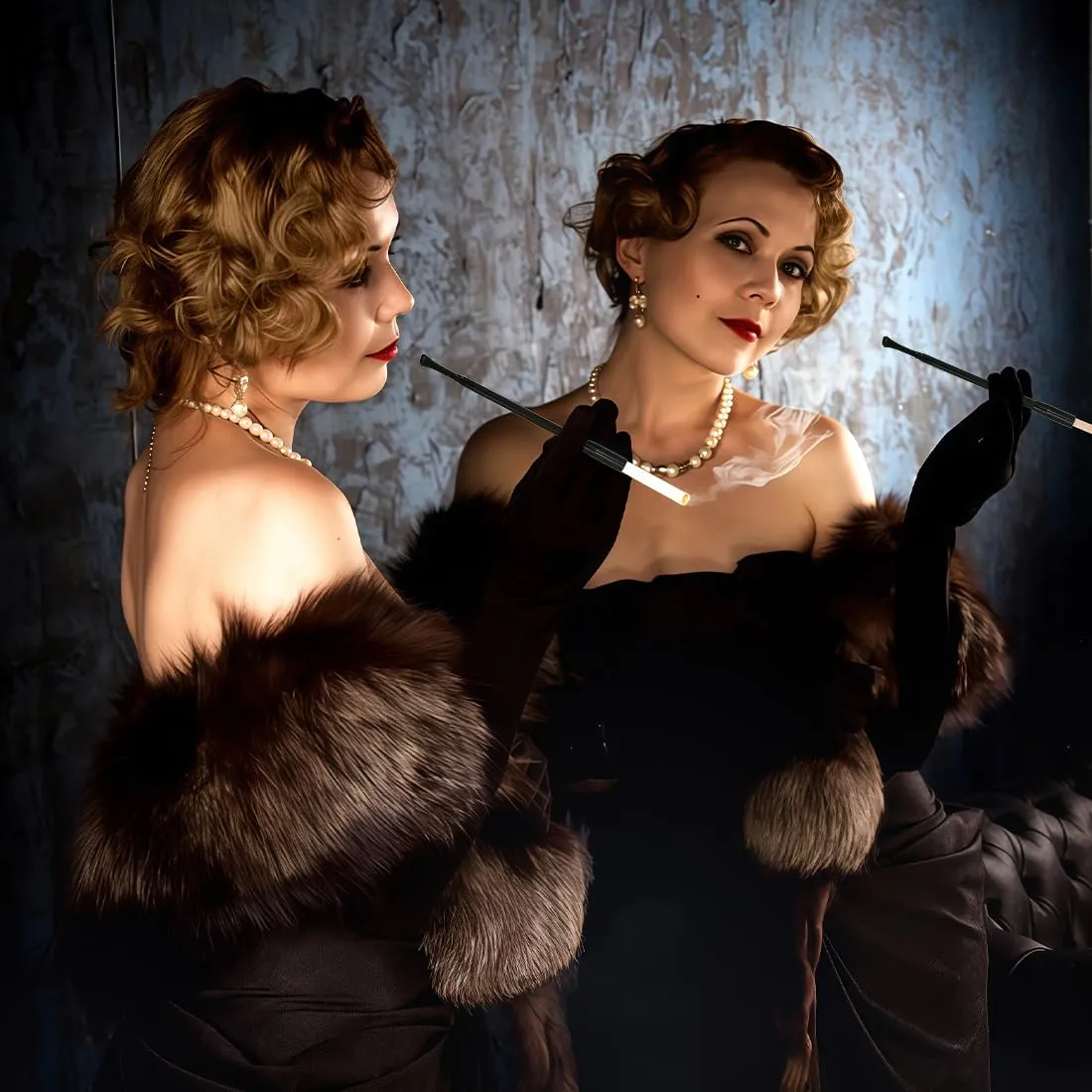 AFCJLTO Bocchino per Sigaretta, Bocchino Allungabile per Sigaretta, Portasigarette Lungo, Portasigarette lungo alla Audrey Hepburn, accessori per feste e cosplay(Nero) - immagine 5