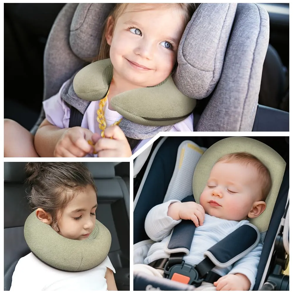 Alaoo Cuscino cervicale per Bambini, Supporto per Il Collo, Grigio - immagine 4