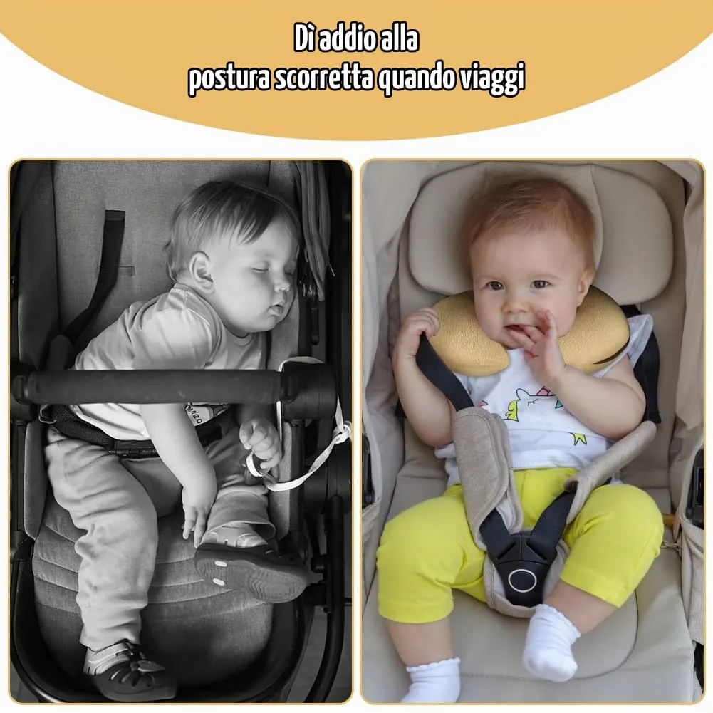 Alaoo Cuscino cervicale per Bambini, Supporto per Il Collo, Grigio - immagine 6