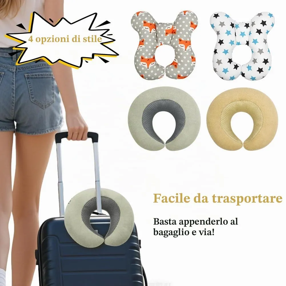 Alaoo Cuscino cervicale per Bambini, Supporto per Il Collo, Grigio - immagine 7