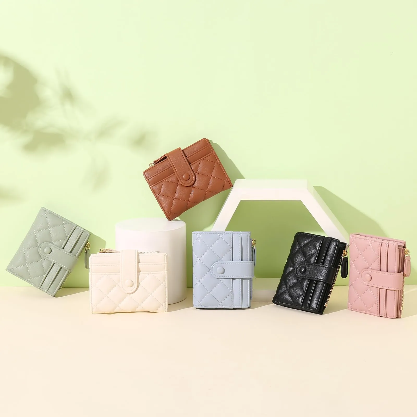 GAEKEAO Portafoglio Donna Slim, Portafogli Donna Piccolo con Protezione RFID, Portacarte Piccolo con ZIP, Porta Carte di Credito, con Tasca Portamonete e Contanti Borsellino Regalo Donne - immagine 6