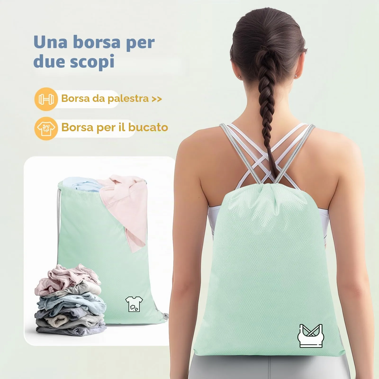 8 Pezzi Compression Packing Cubes, Organizer per Valigia a Compressione, Cubi da Imballaggio, Borse da Imballaggio per Zaino, Organizzatore per Viaggi, Colore Menta - immagine 4