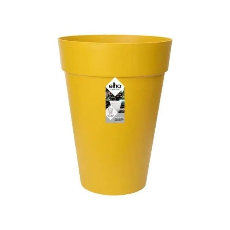 Vaso Elho Loft Urban Round High 35 Giallo Ø34 x H45 cm - immagine 1