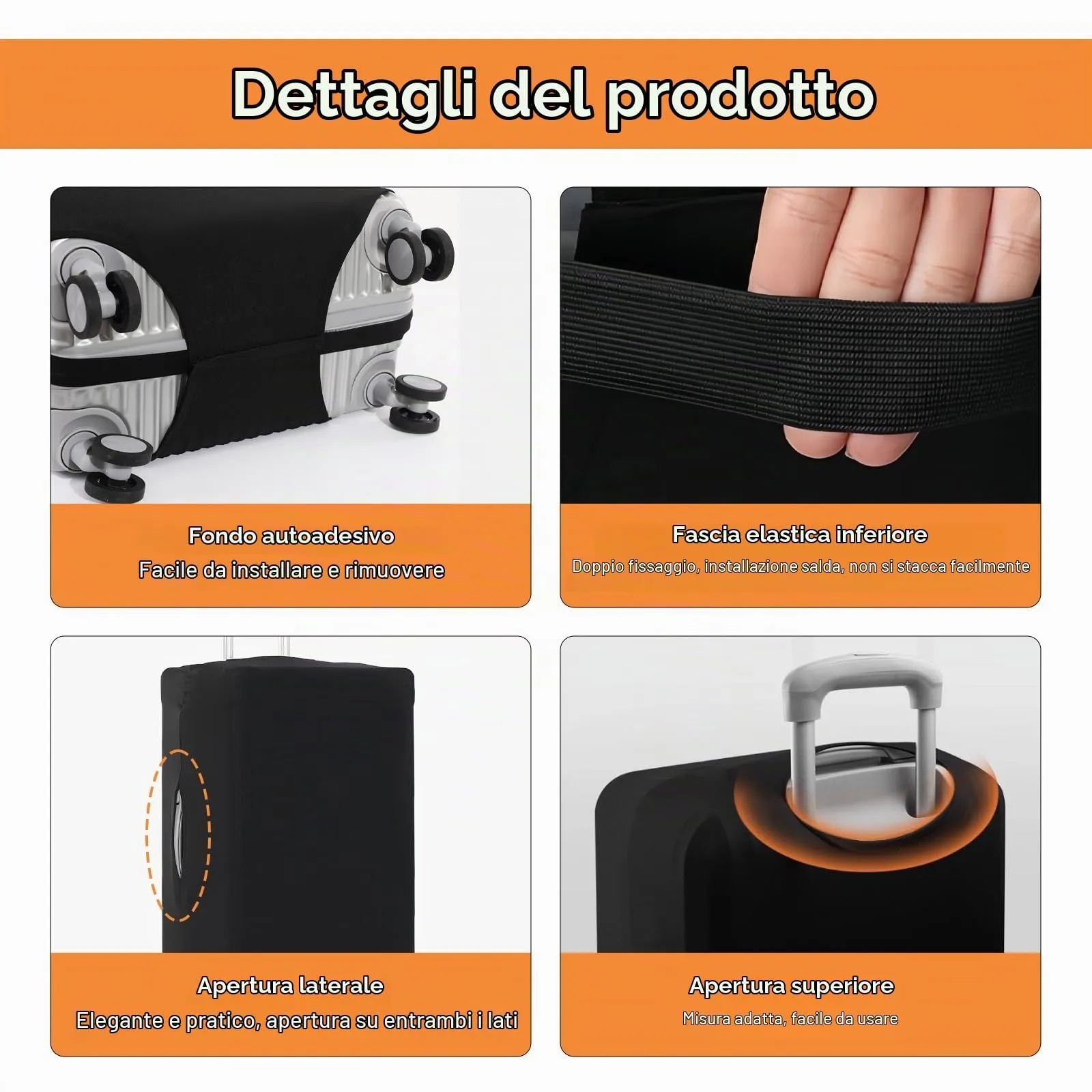 Copri Valigia Grande, Coprivaligia Grande, Copertura Valigia, Copri Trolley - immagine 3