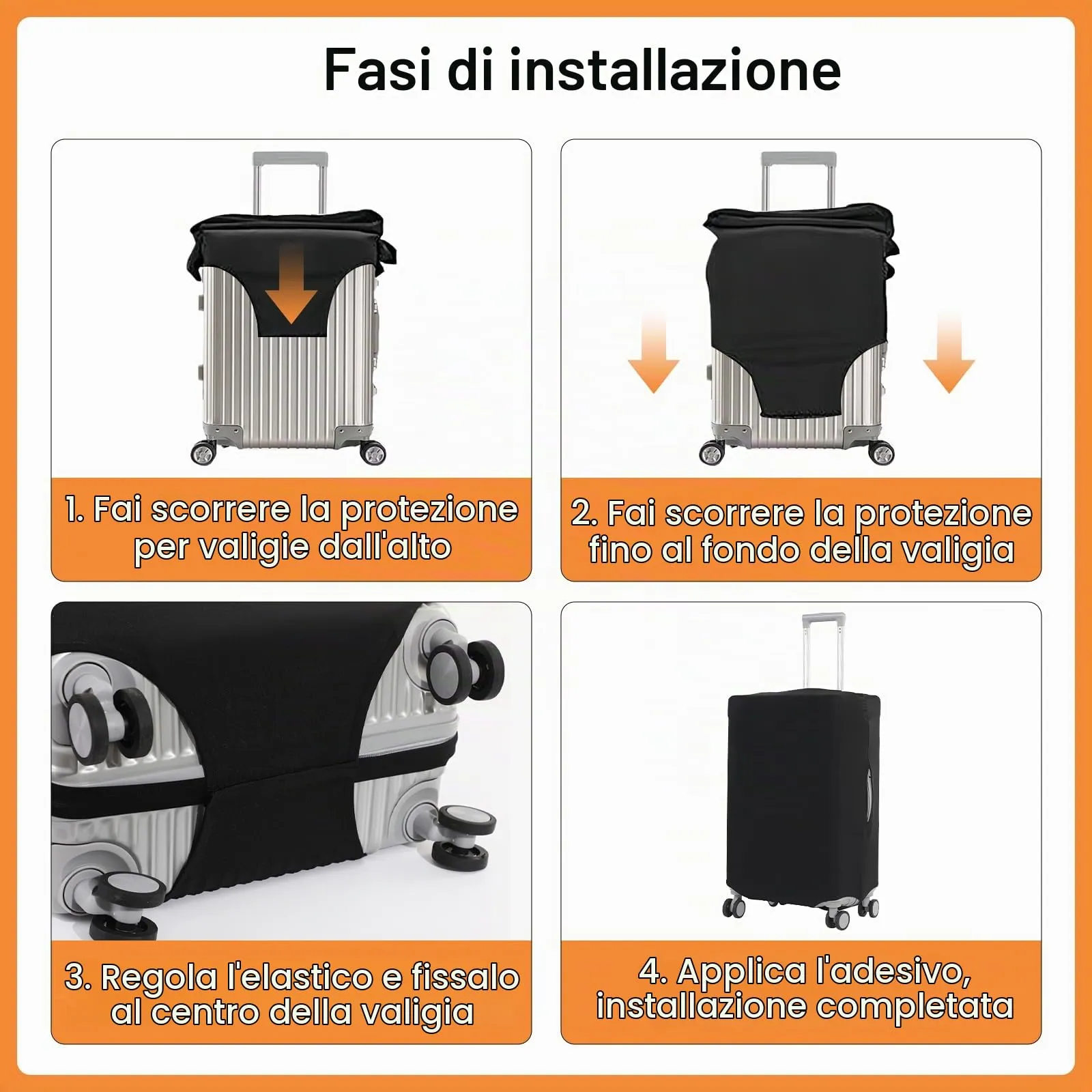 Copri Valigia Grande, Coprivaligia Grande, Copertura Valigia, Copri Trolley - immagine 5