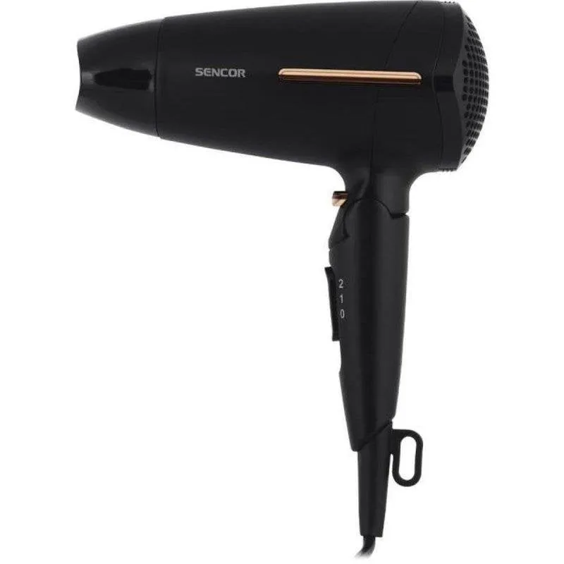 Phon Pieghevole Sencor SHD 0045BK 1600W 2 Temperature 2 Velocità Cool Shot Nero - immagine 1