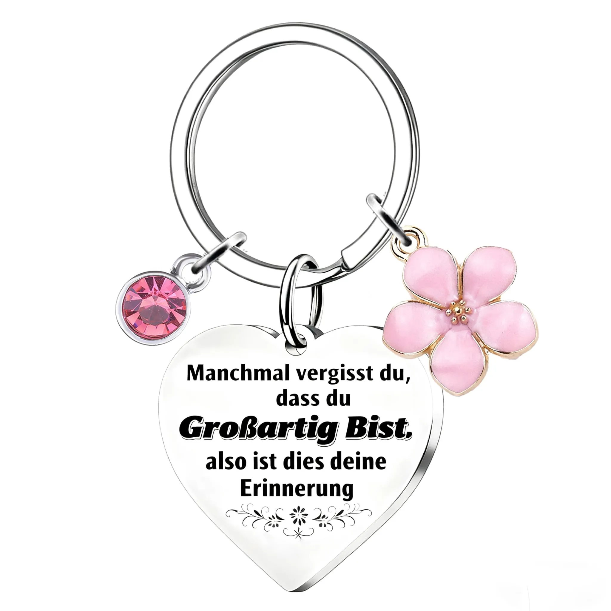 ChunRun Regalo per le donna, portachiavi da donne, regalo di ringraziamento per Natale, compleanno, per fidanzata, moglie, migliore amica, colleghi, regalo di Natale segreto di Babbo Natale (Deutsch) - immagine 1