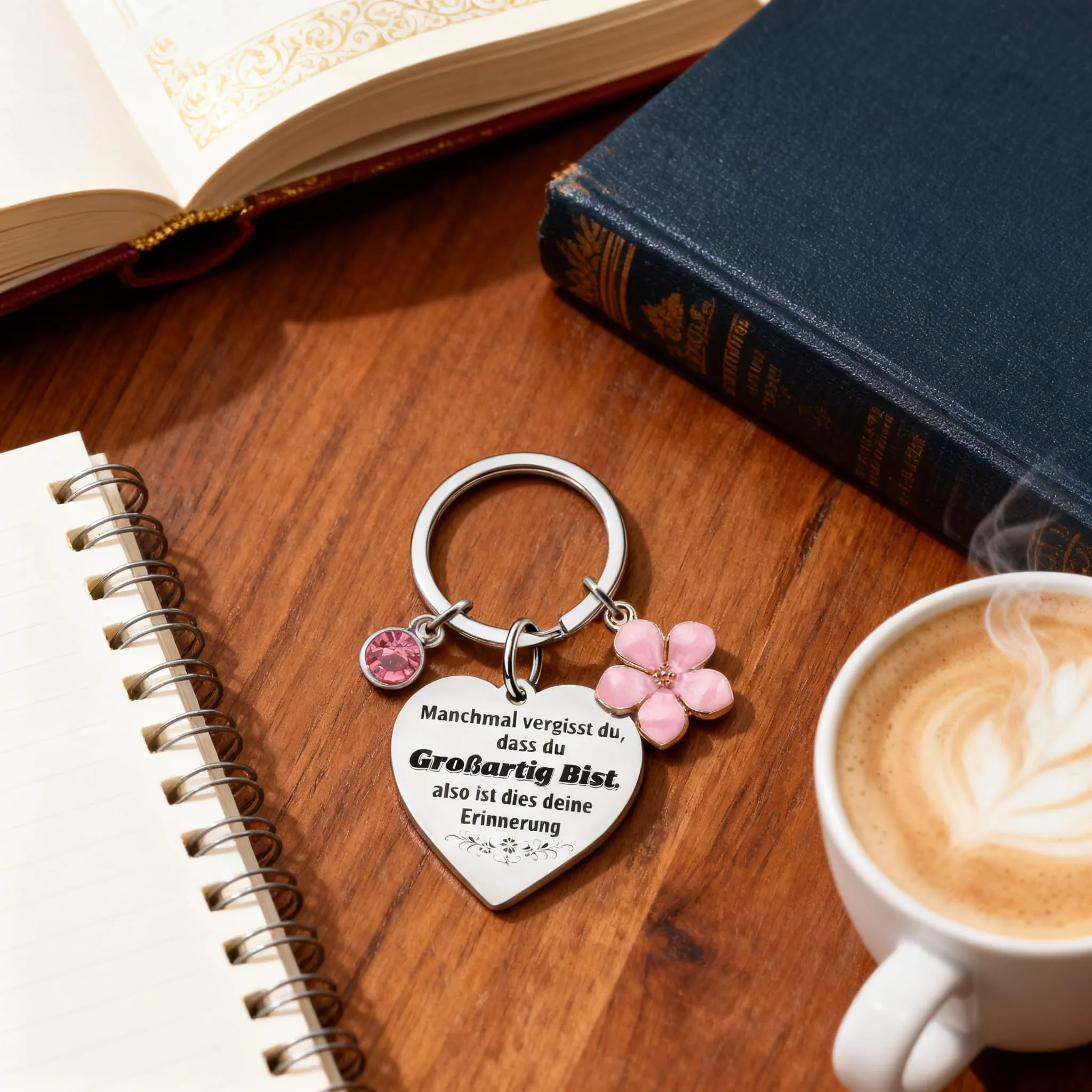 ChunRun Regalo per le donna, portachiavi da donne, regalo di ringraziamento per Natale, compleanno, per fidanzata, moglie, migliore amica, colleghi, regalo di Natale segreto di Babbo Natale (Deutsch) - immagine 6
