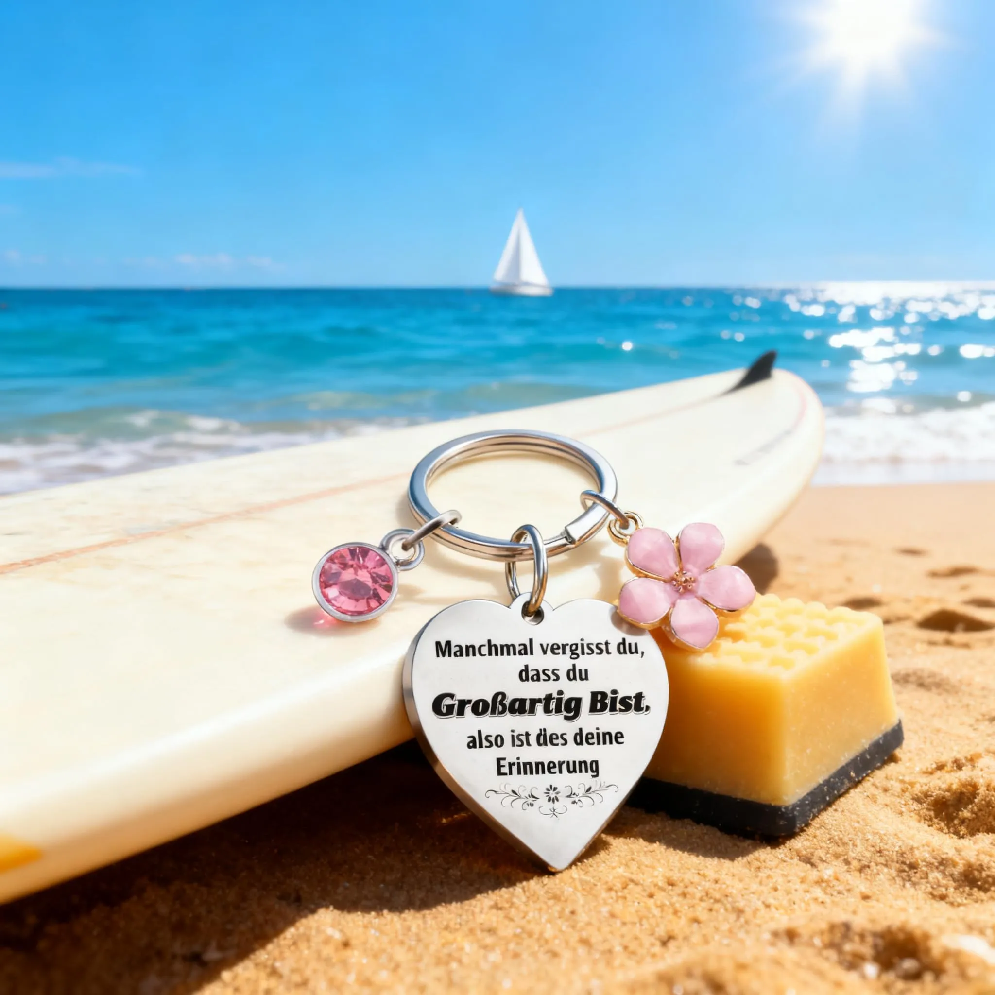 ChunRun Regalo per le donna, portachiavi da donne, regalo di ringraziamento per Natale, compleanno, per fidanzata, moglie, migliore amica, colleghi, regalo di Natale segreto di Babbo Natale (Deutsch) - immagine 8