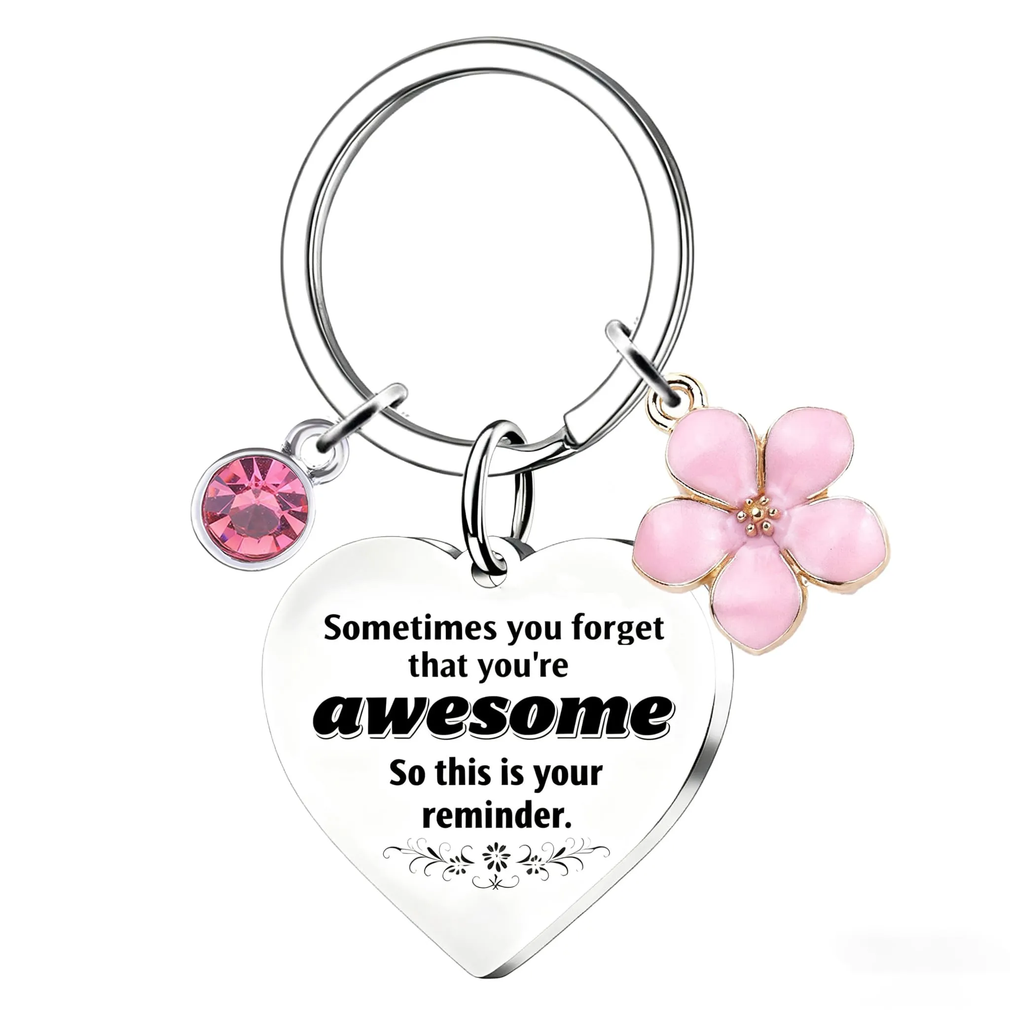 ChunRun Regalo per le donna, portachiavi da donne, regalo di ringraziamento per Natale, compleanno, per fidanzata, moglie, migliore amica, colleghi, regalo di Natale segreto di Babbo Natale (EN) - immagine 1