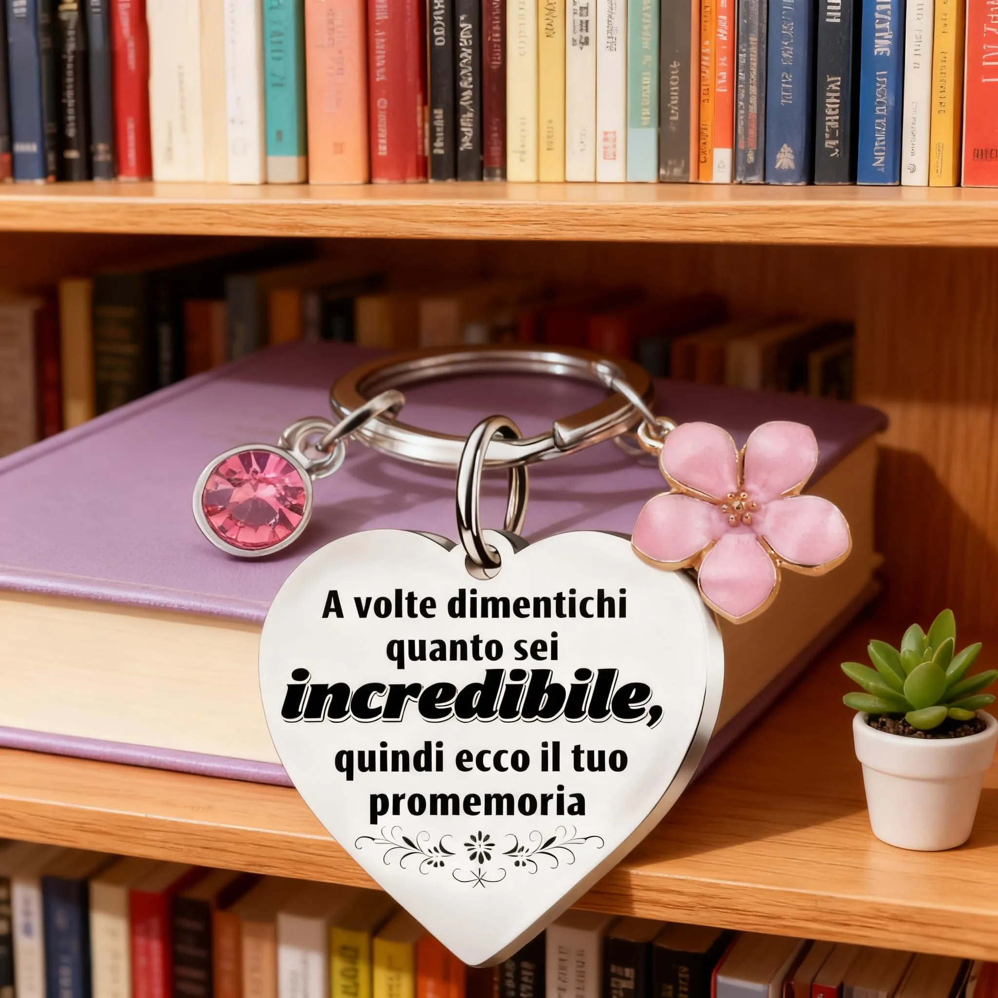 Regalo Festa Della mamma - regalo san valentino per lei - Regalo per le donna, portachiavi da donne, di ringraziamento per Natale, compleanno, per fidanzata, moglie, migliore amica, colleghi, segreto - immagine 6