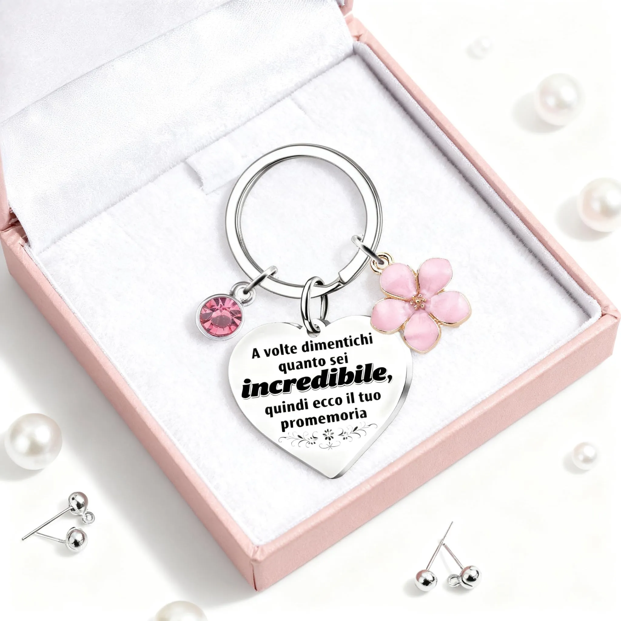 Regalo Festa Della mamma - regalo san valentino per lei - Regalo per le donna, portachiavi da donne, di ringraziamento per Natale, compleanno, per fidanzata, moglie, migliore amica, colleghi, segreto - immagine 7