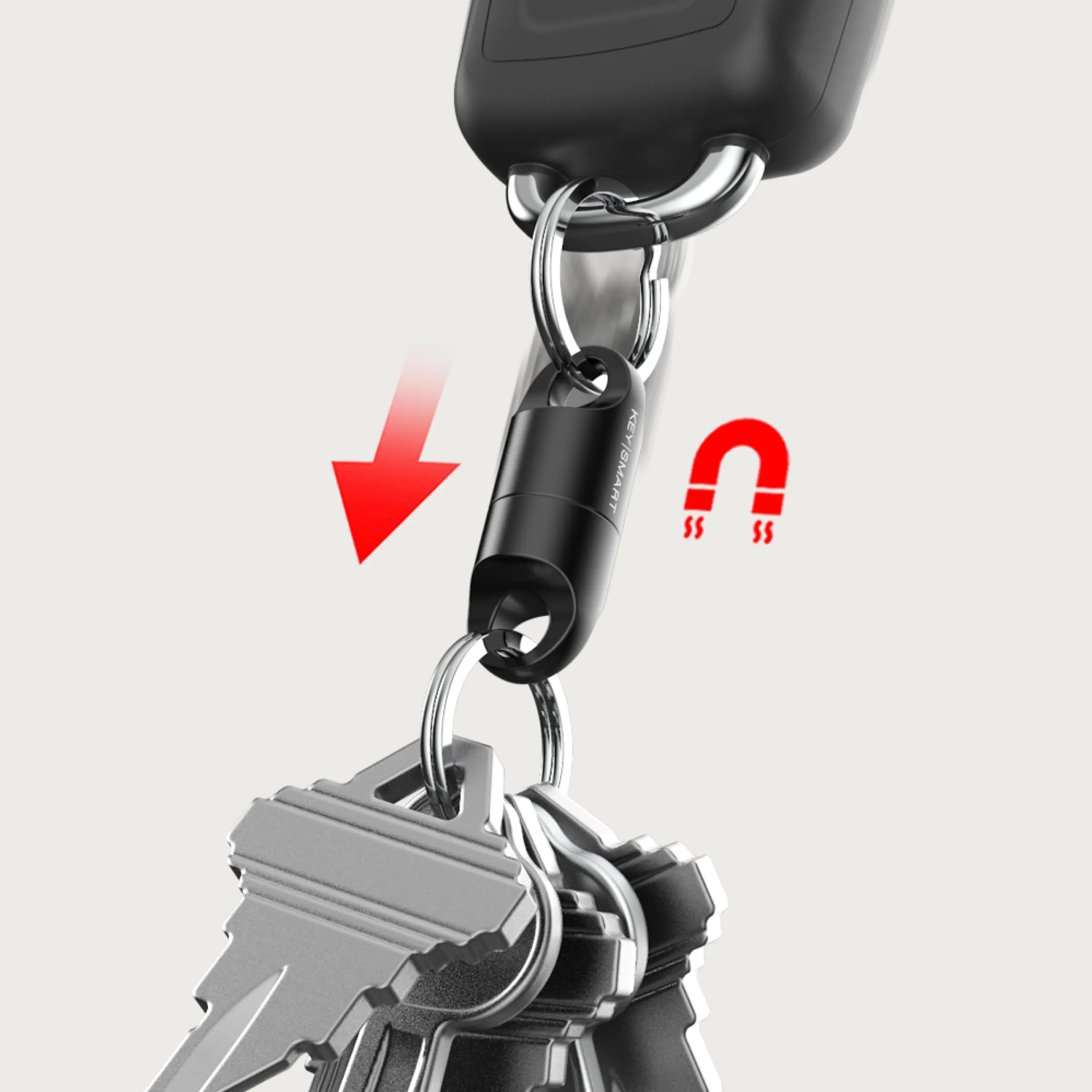 KeySmart MagConnect - Portachiavi Magnetico a Sgancio Rapido, Portachiavi Magnetico Staccabile per Chiavi Auto, Portachiavi a Magnete per Uomo Donna (Confezione da 6) - immagine 9