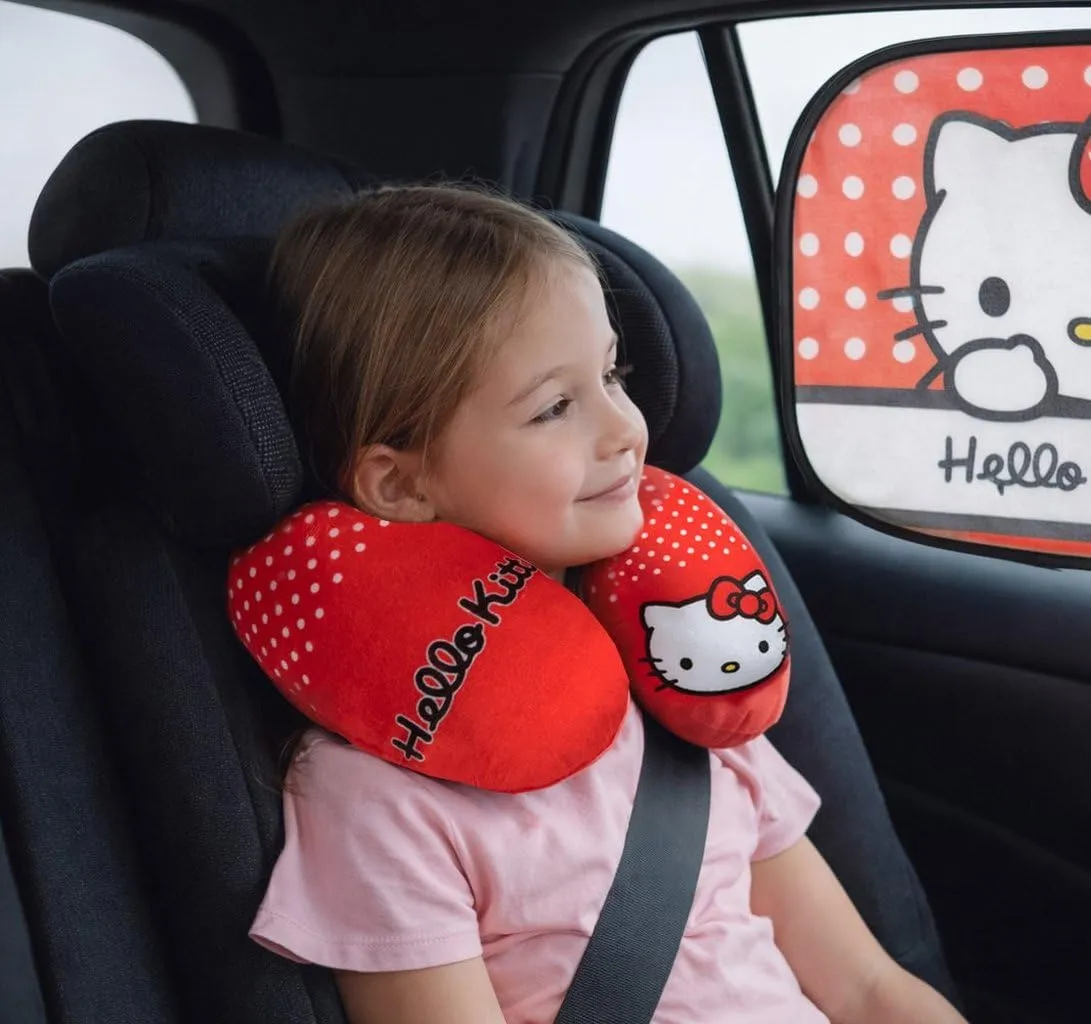 Tataway Cuscino da Viaggio per Bambini con Supporto per Collo per Auto, Aereo e Passeggino (Hello Kitty) - immagine 5