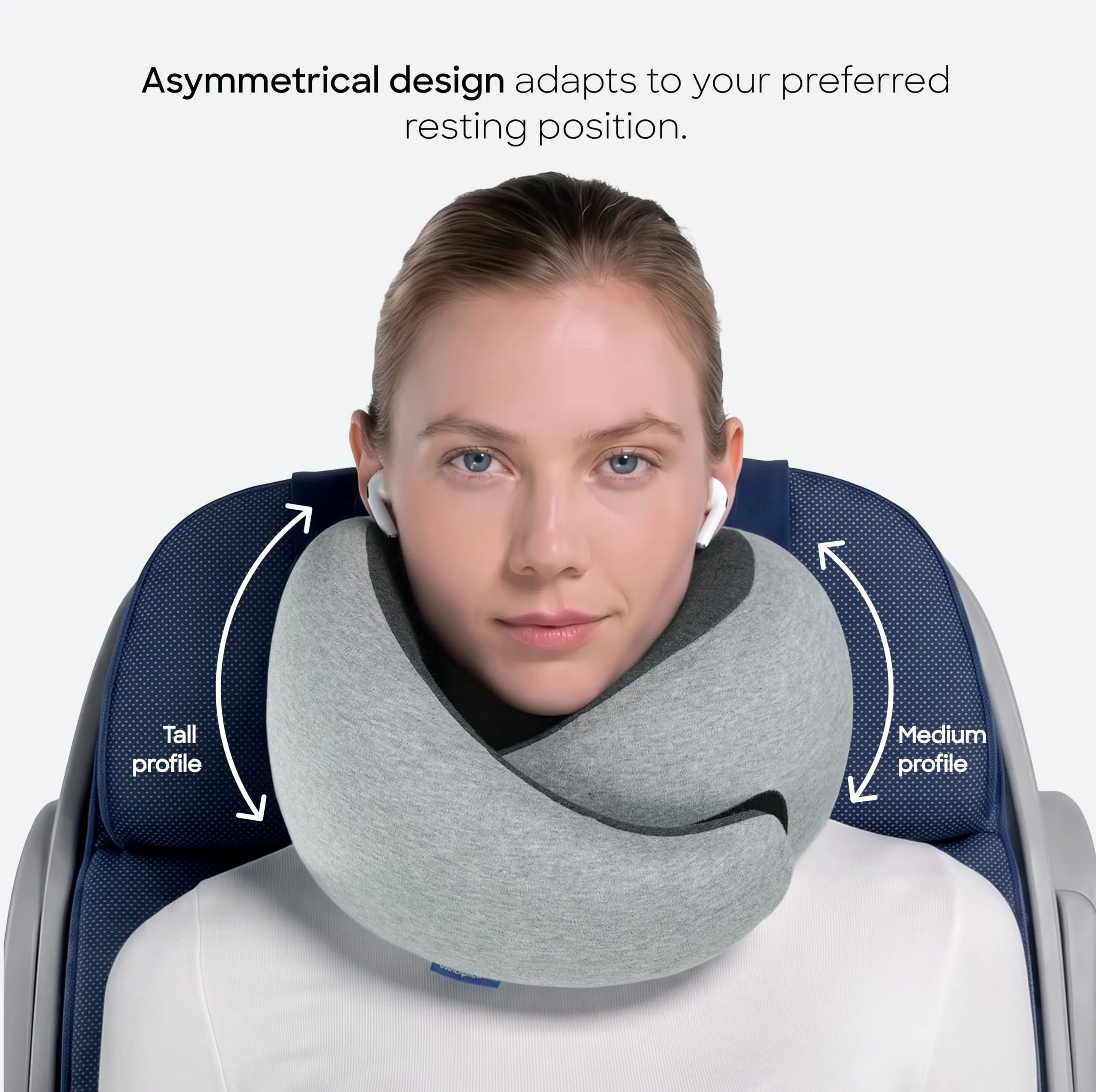 Ostrichpillow GO Travel Pillow, 360° Premium Memory Foam Support, Patented - immagine 4