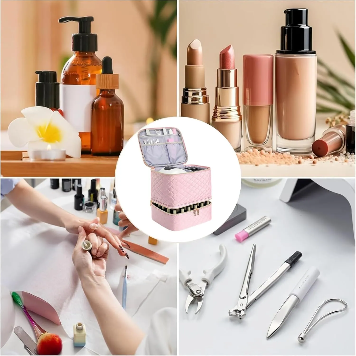 Portasmalti Organizer Valigetta per Unghie - immagine 6