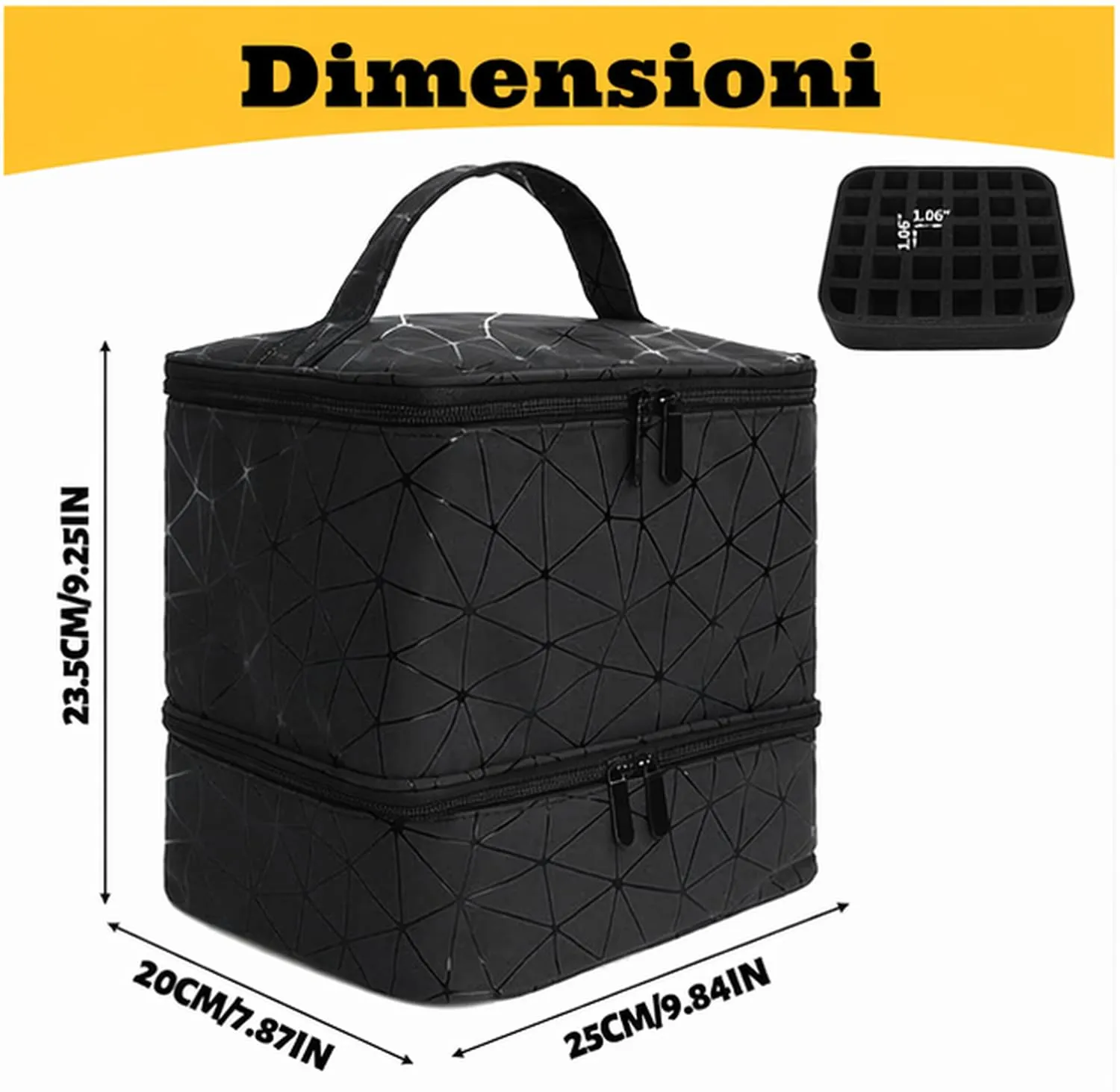 Portasmalti Organizer Valigetta per Unghie - immagine 2
