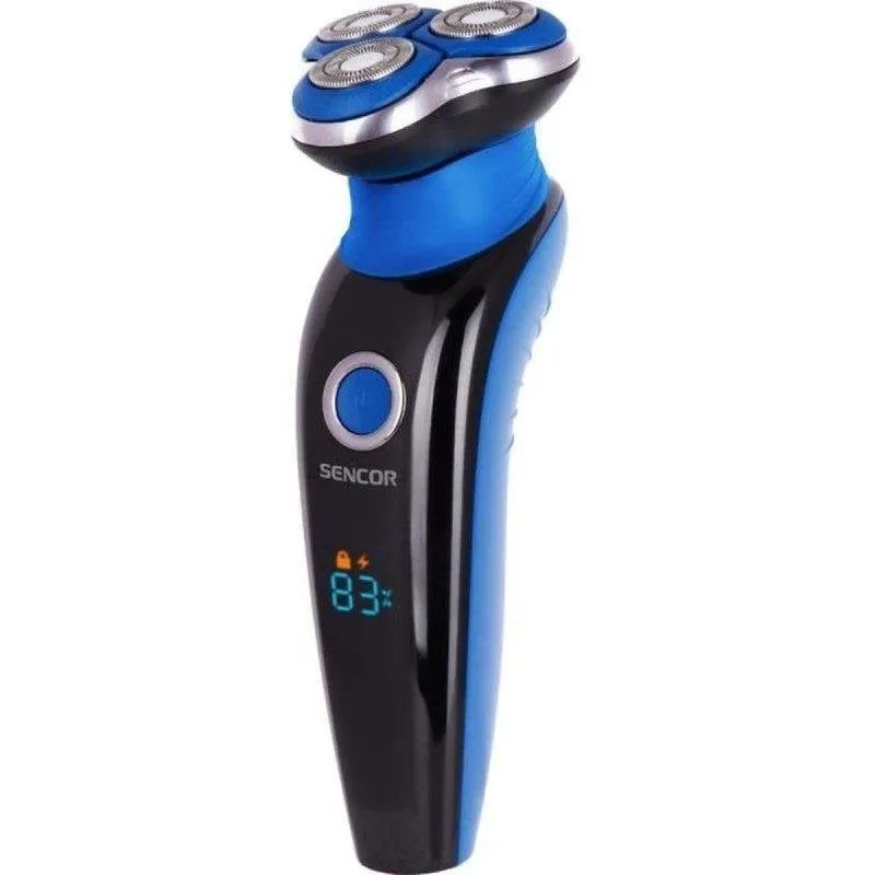 Rasoio Viso Sencor SMS 5520BL Senza Fili 60min Rifinitore Integrato 3 Lame - immagine 1