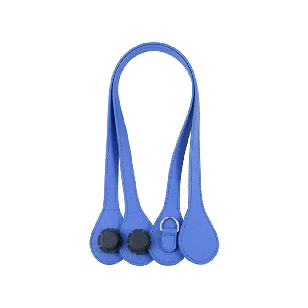 1 Paio di Manici Lunghi per O Bag con Fibbia a D Teardrop End Pu Tracolle in Pelle per Accessori Cintura Obag (Blu reale) - immagine 1