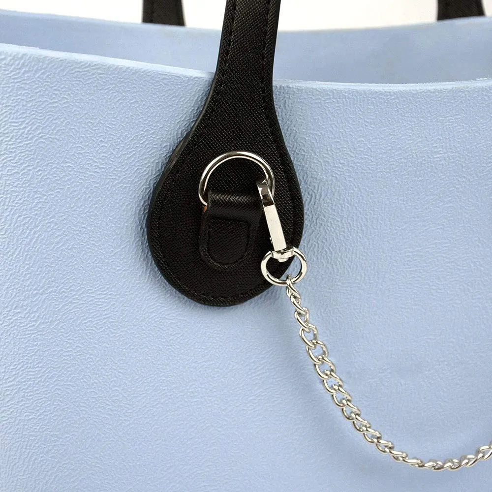 1 Paio di Manici Lunghi per O Bag con Fibbia a D Teardrop End Pu Tracolle in Pelle per Accessori Cintura Obag (Dorato) - immagine 4