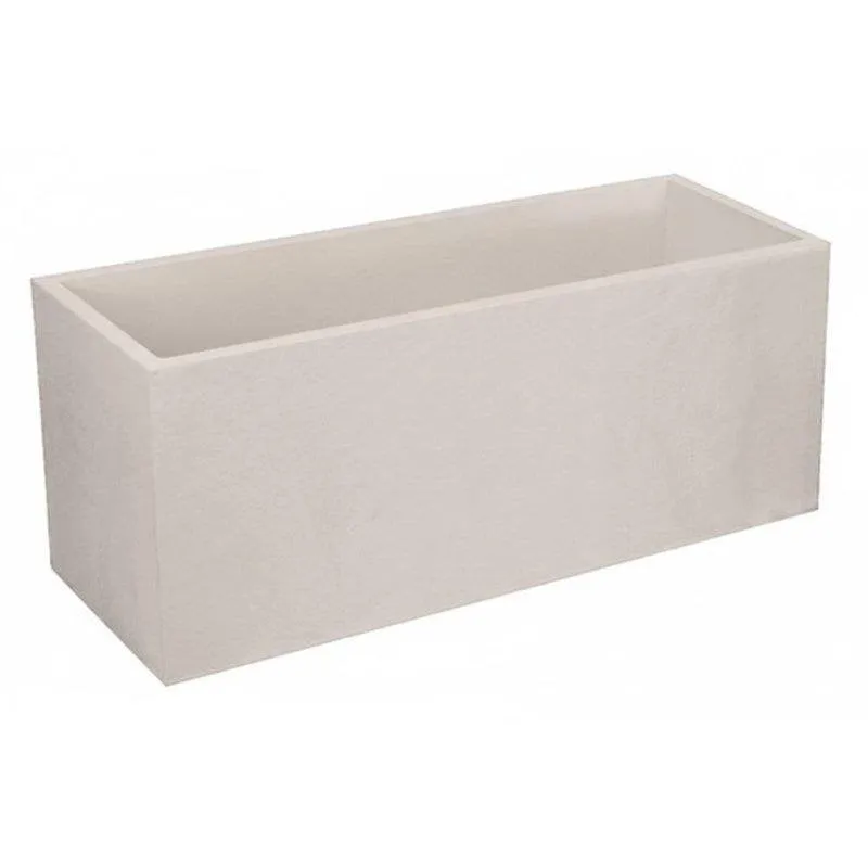 Vaso da giardino EDA Volcania 98 L Effetto Pietra Beige Parete Doppia Anti-UV - immagine 1
