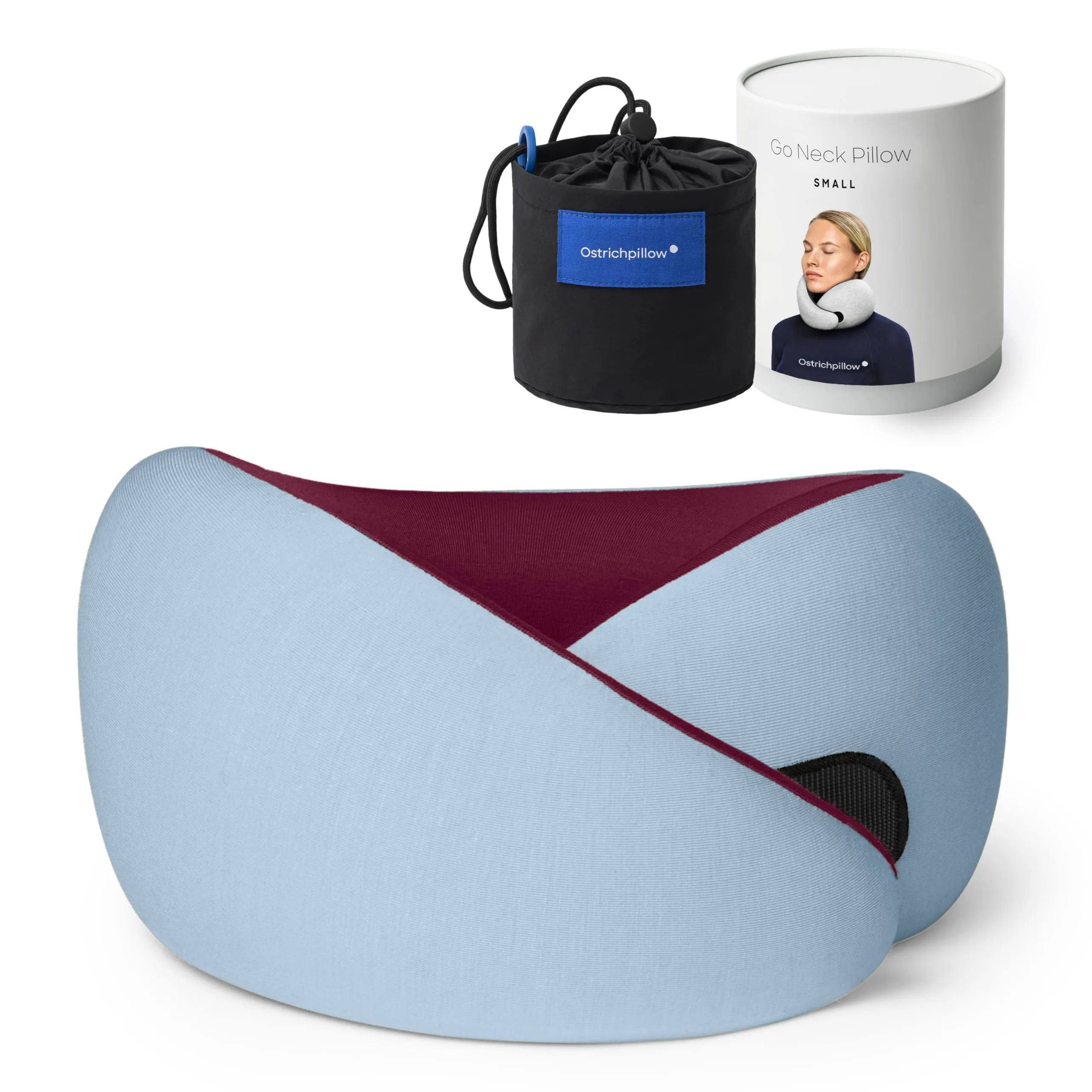 Ostrichpillow GO Travel Pillow, 360° Premium Memory Foam Support, Patented - immagine 1