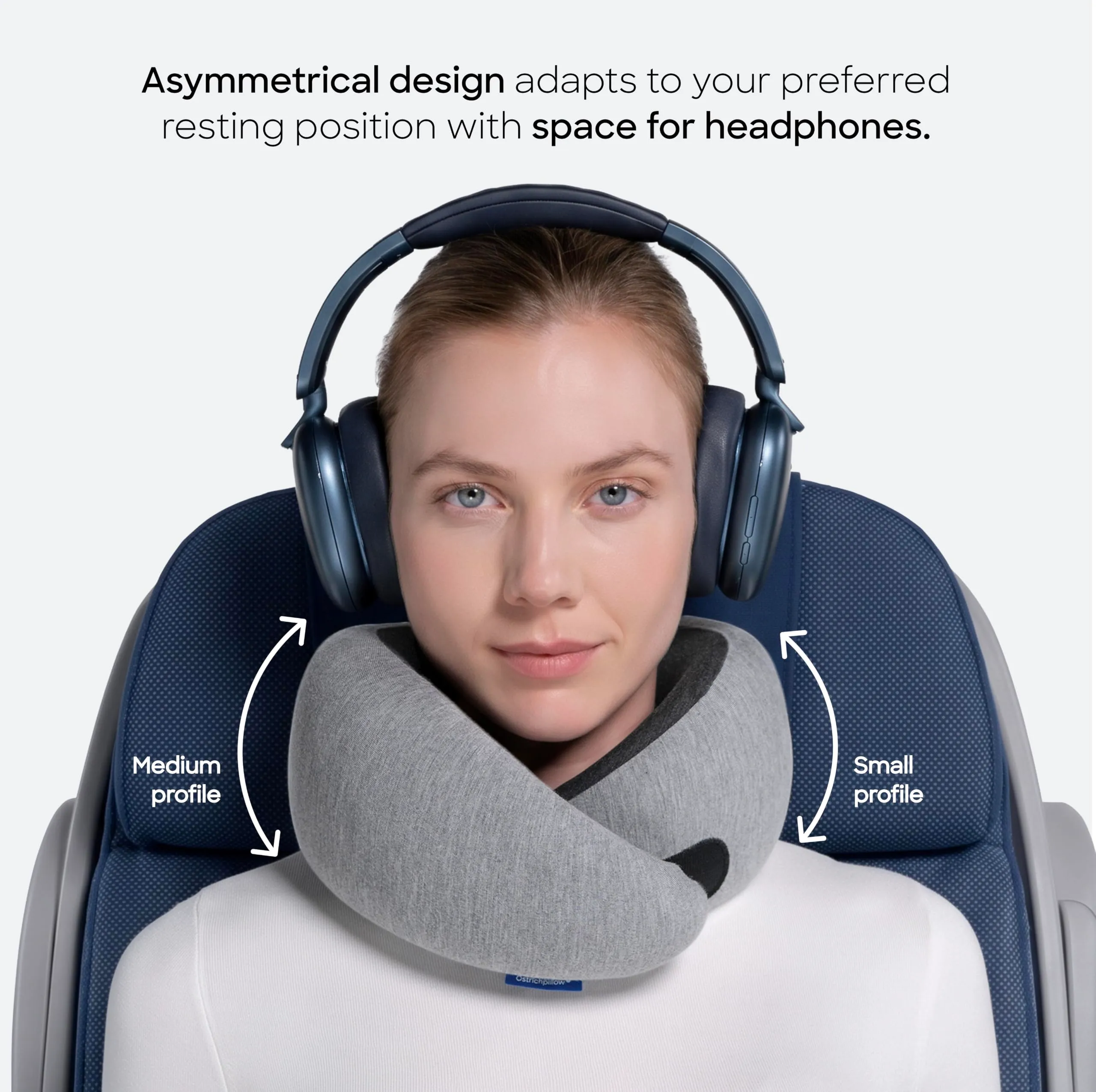 Ostrichpillow GO Travel Pillow, 360° Premium Memory Foam Support, Patented - immagine 4