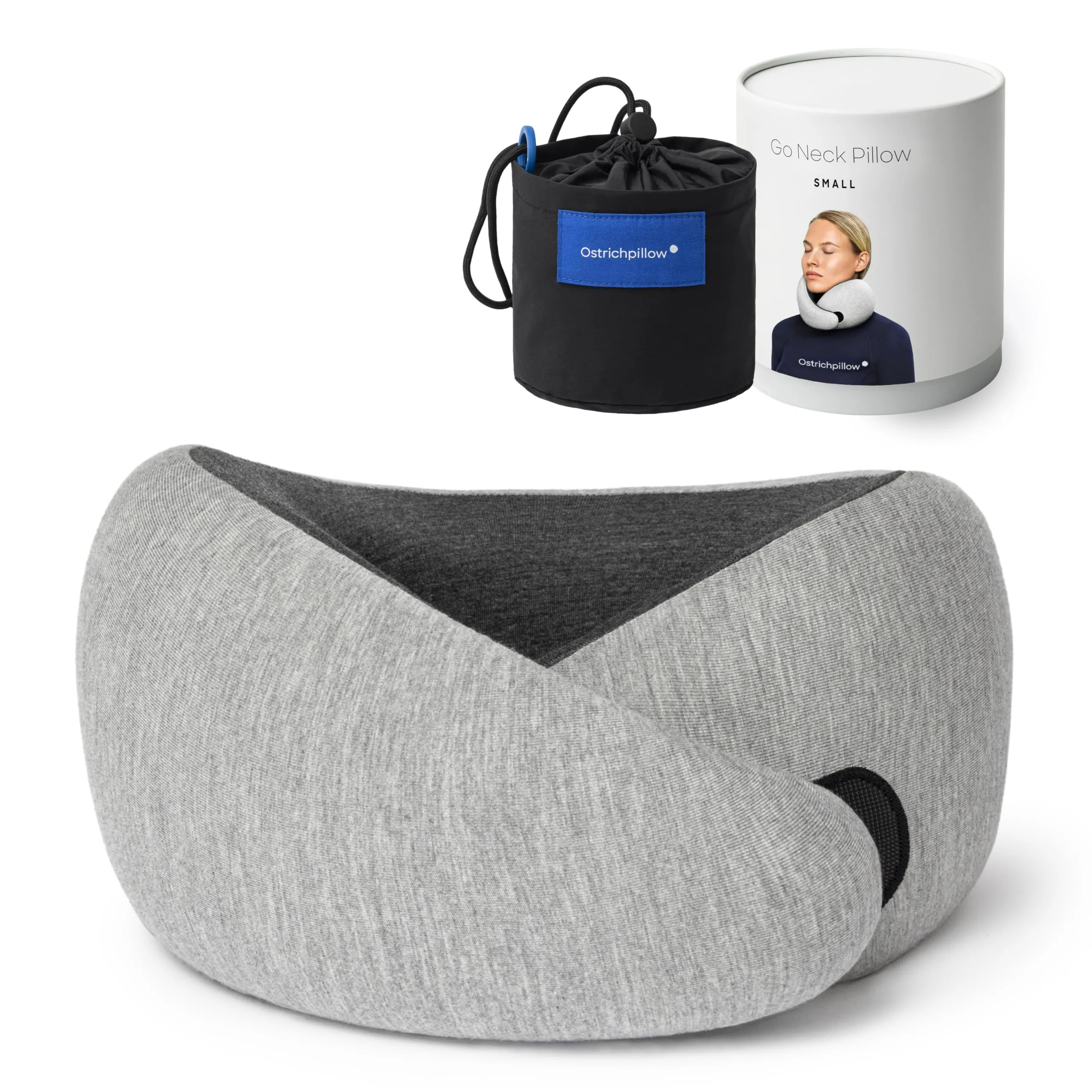 Ostrichpillow GO Travel Pillow, 360° Premium Memory Foam Support, Patented - immagine 1