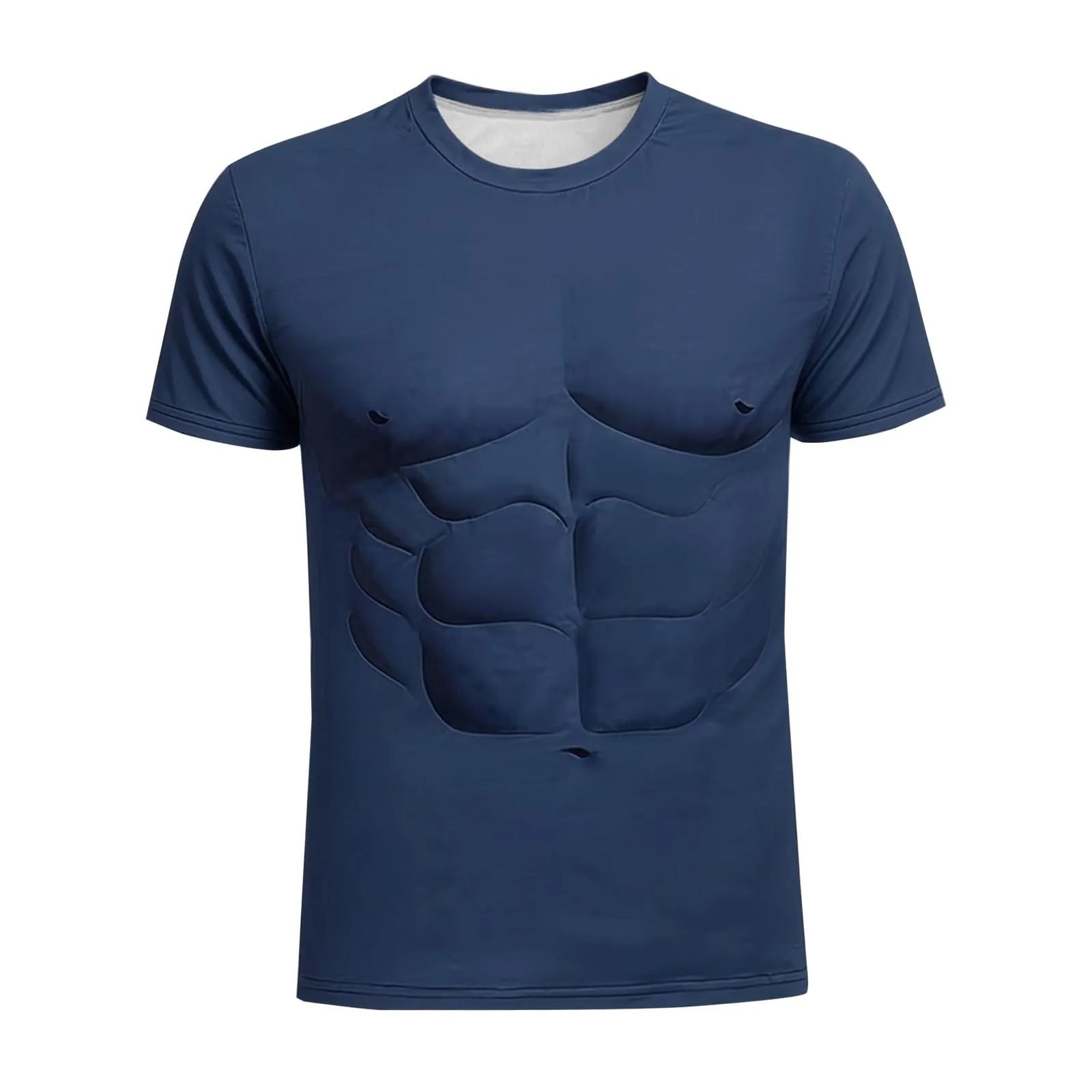 Maglietta a maniche lunghe da uomo con stampa 3D divertente muscolo - immagine 5