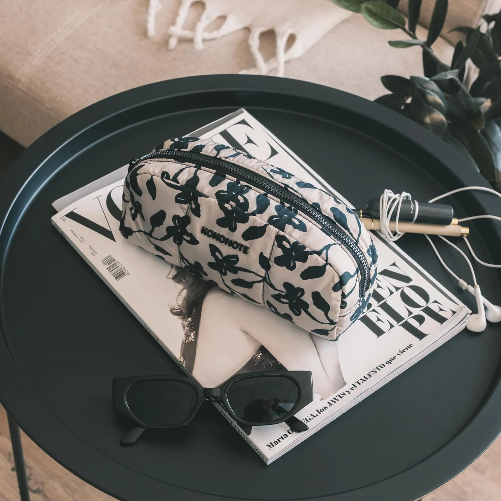 Kokonote Beauty Case da Viaggio Midnight Dahlia | Pochette Trucchi - immagine 2
